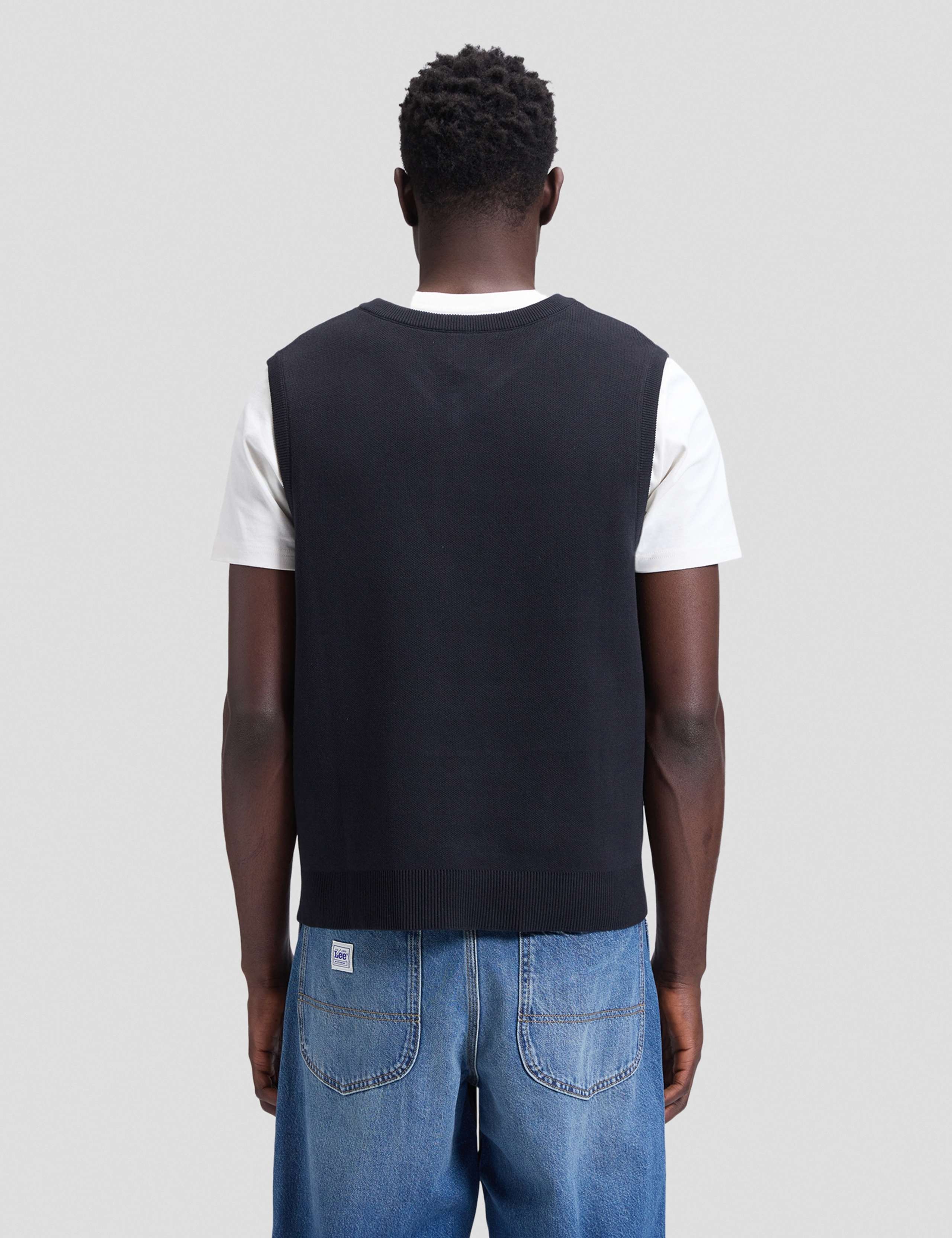 Pure Cotton V-Neck Knitted Vest 5 of 6