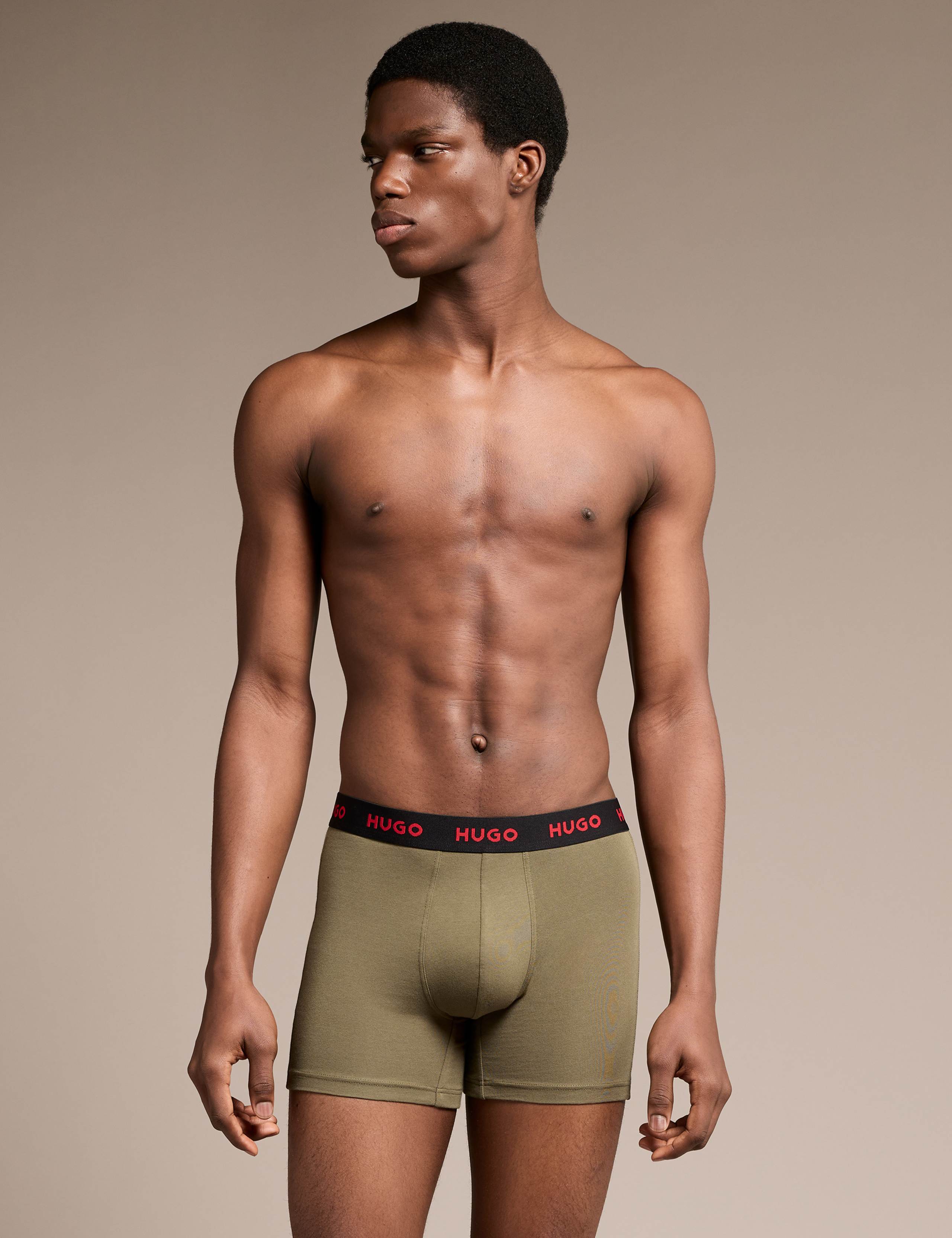 3pk Cotton Rich Logo Waistband Boxers 3 of 9