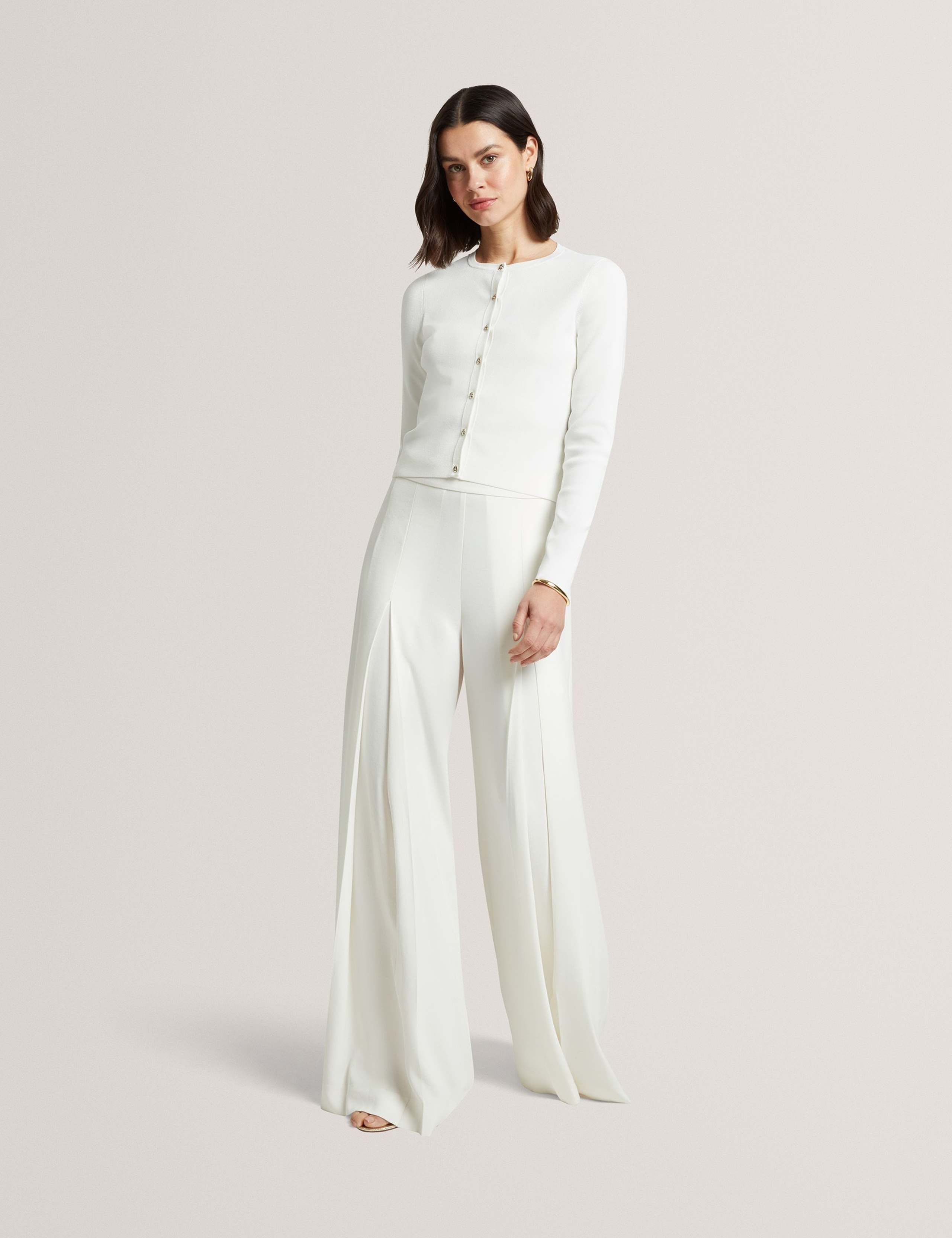 Cropped Crew Neck Cardigan 7 of 7