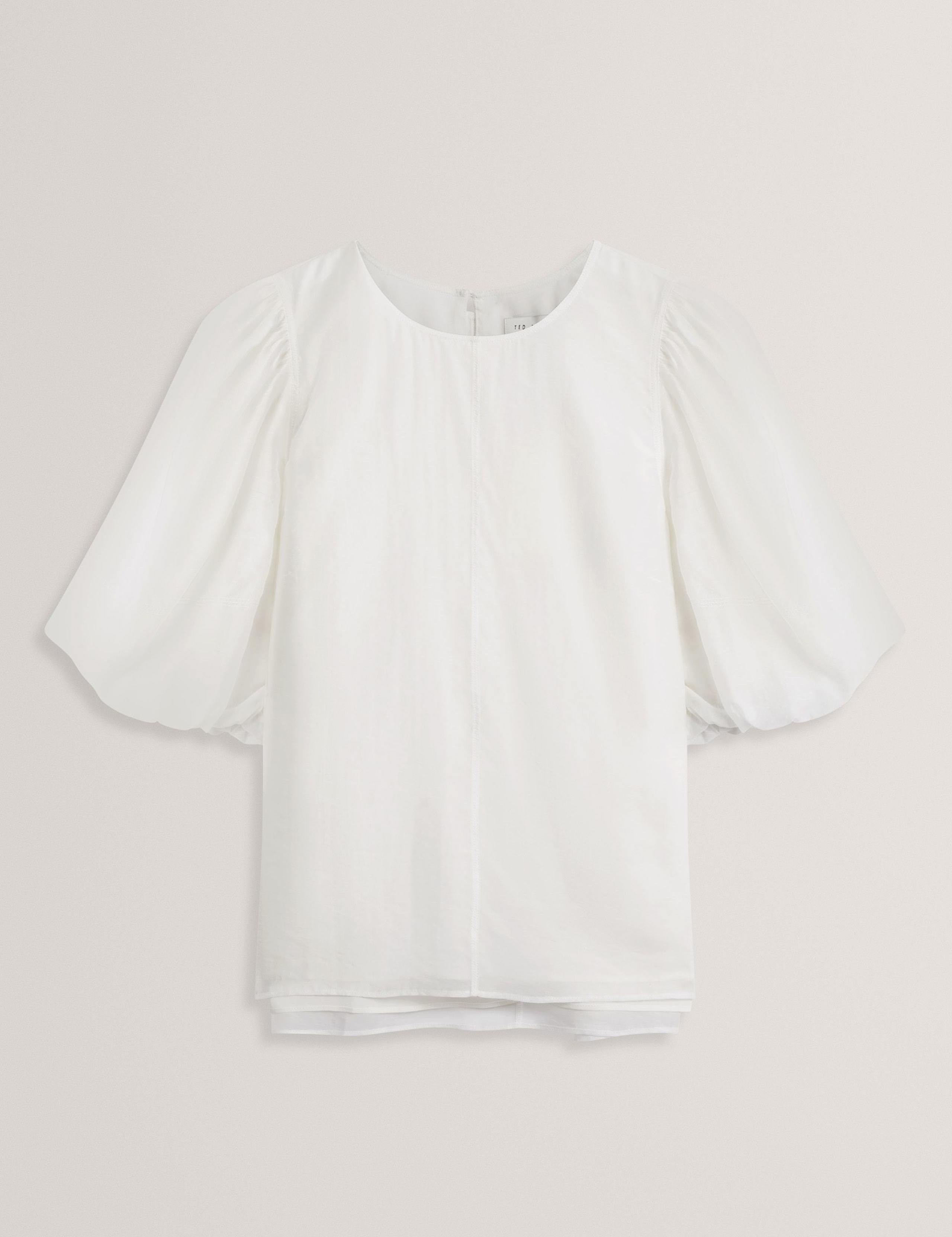 Lyocell Rich Puff Sleeve Top 2 of 7