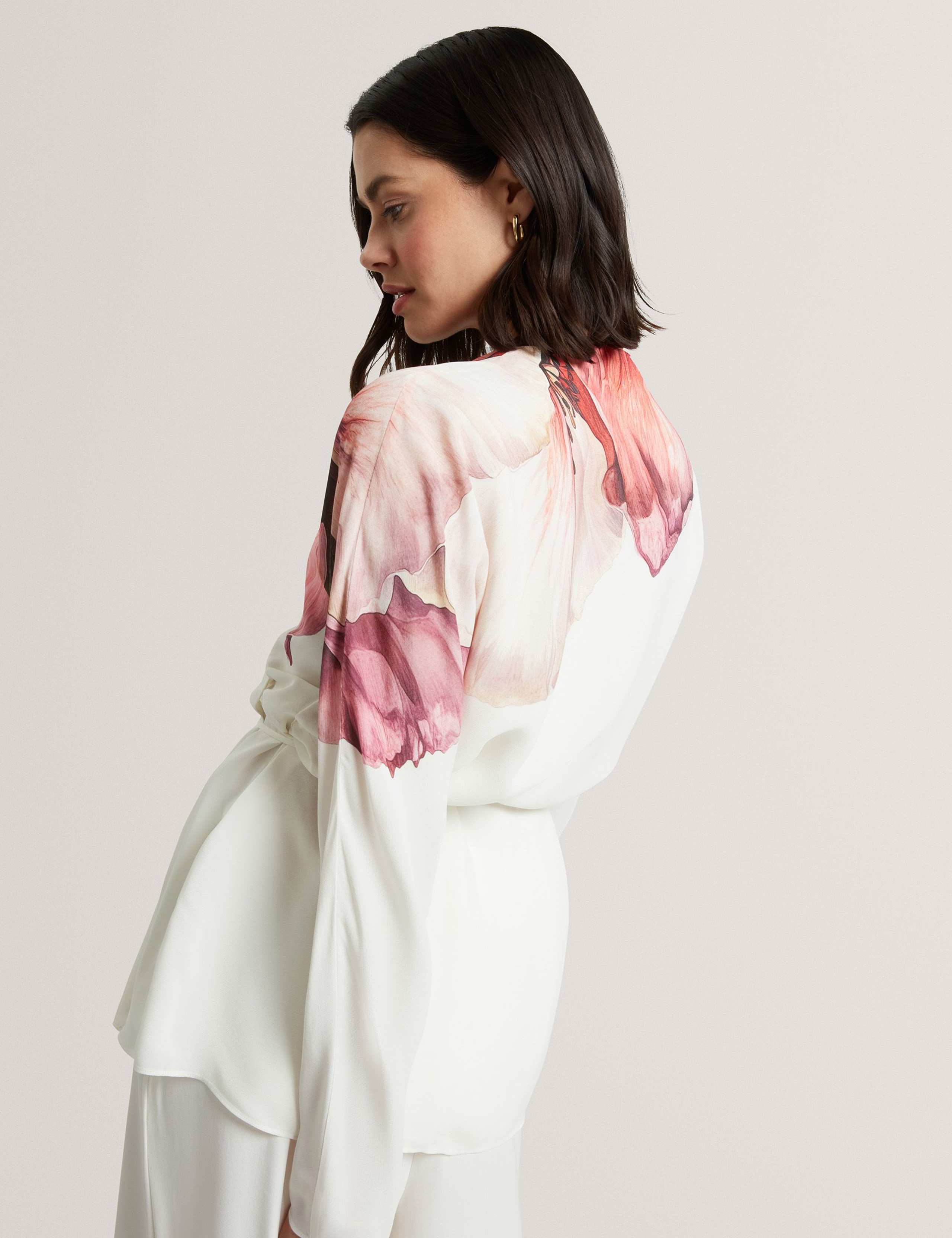 Floral Tie Detail Wrap Blouse 7 of 7