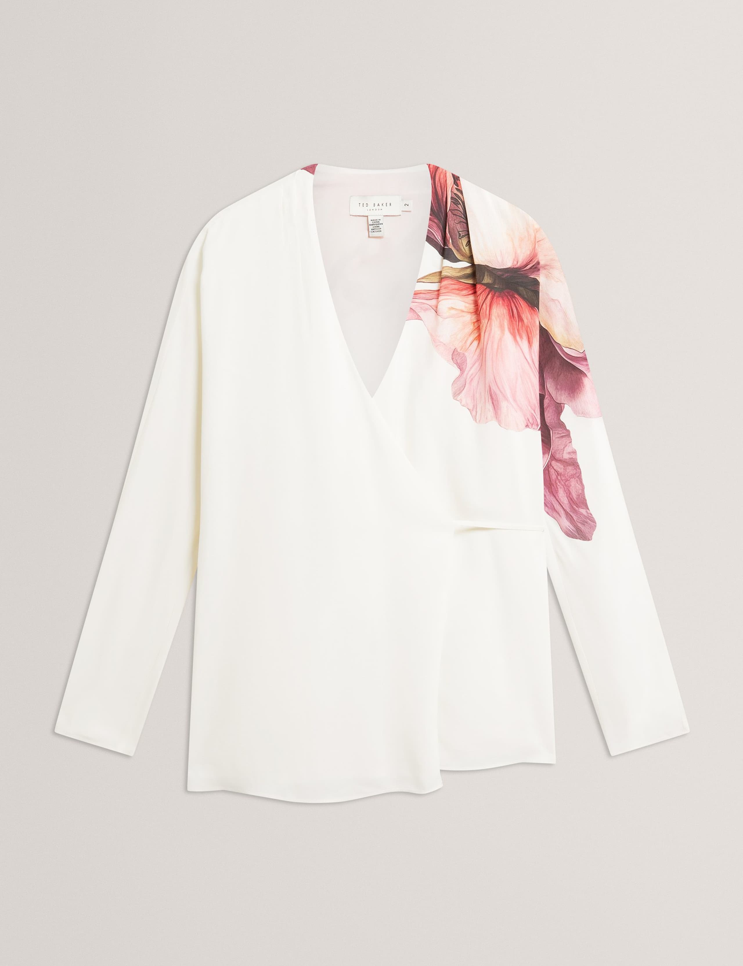 Floral Tie Detail Wrap Blouse 2 of 7