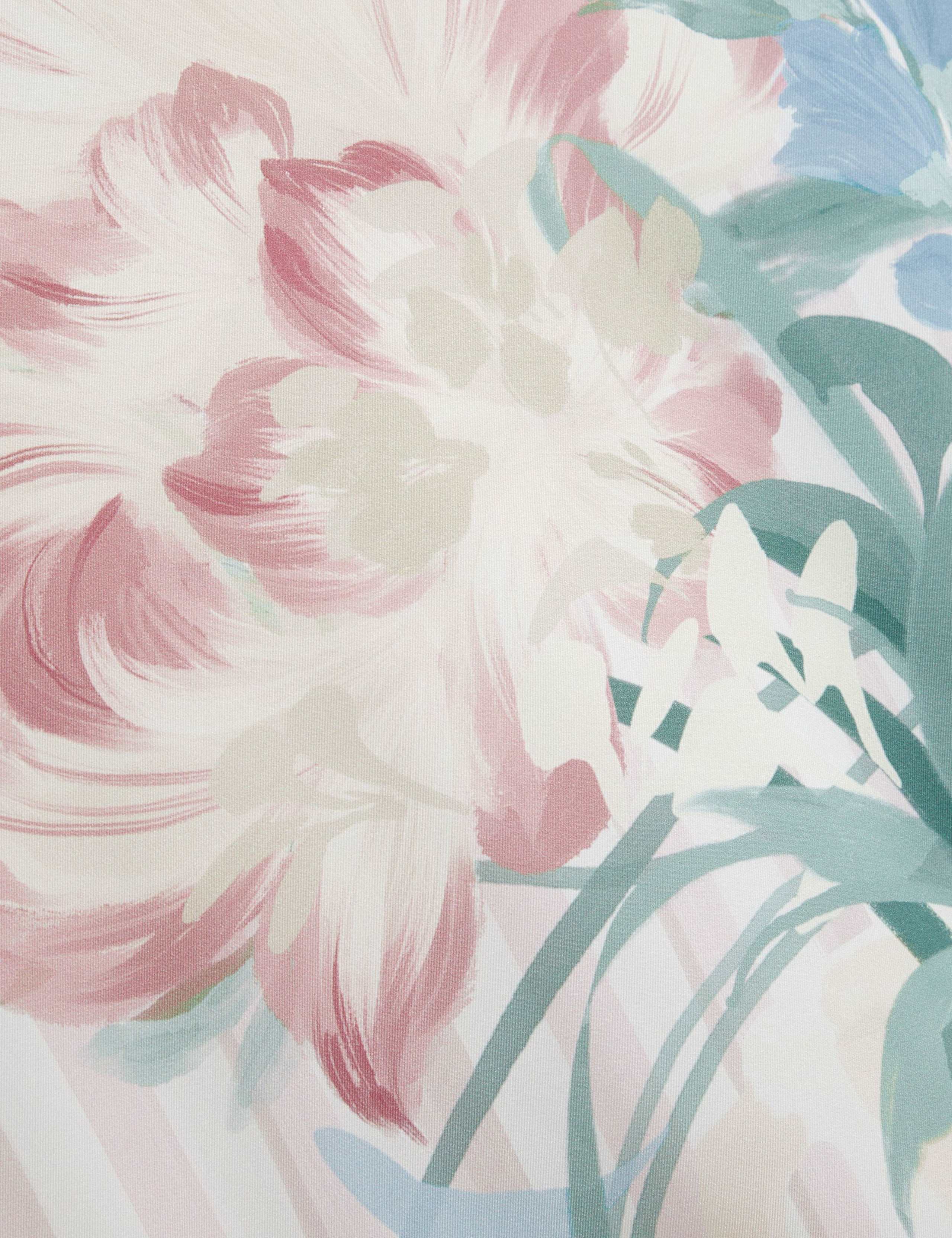 Cotton Blend Floral Woven Front Vest Top 6 of 7