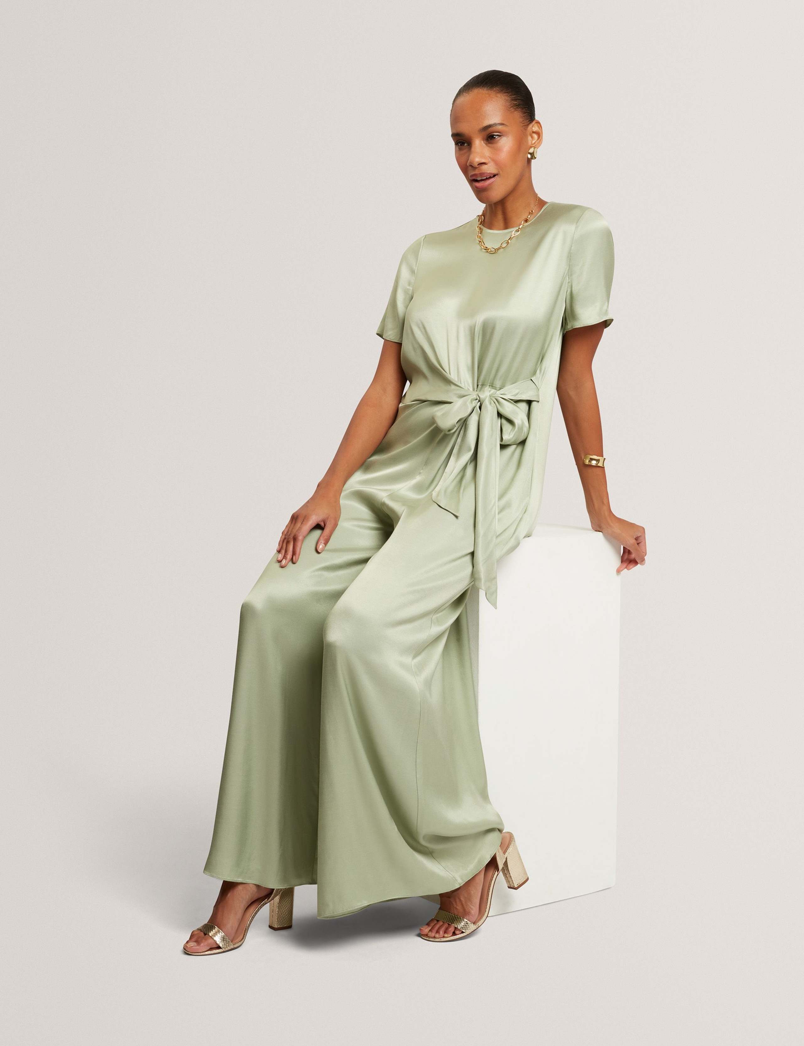 Tie Detail Wide Leg Jumpsuit 4 of 7