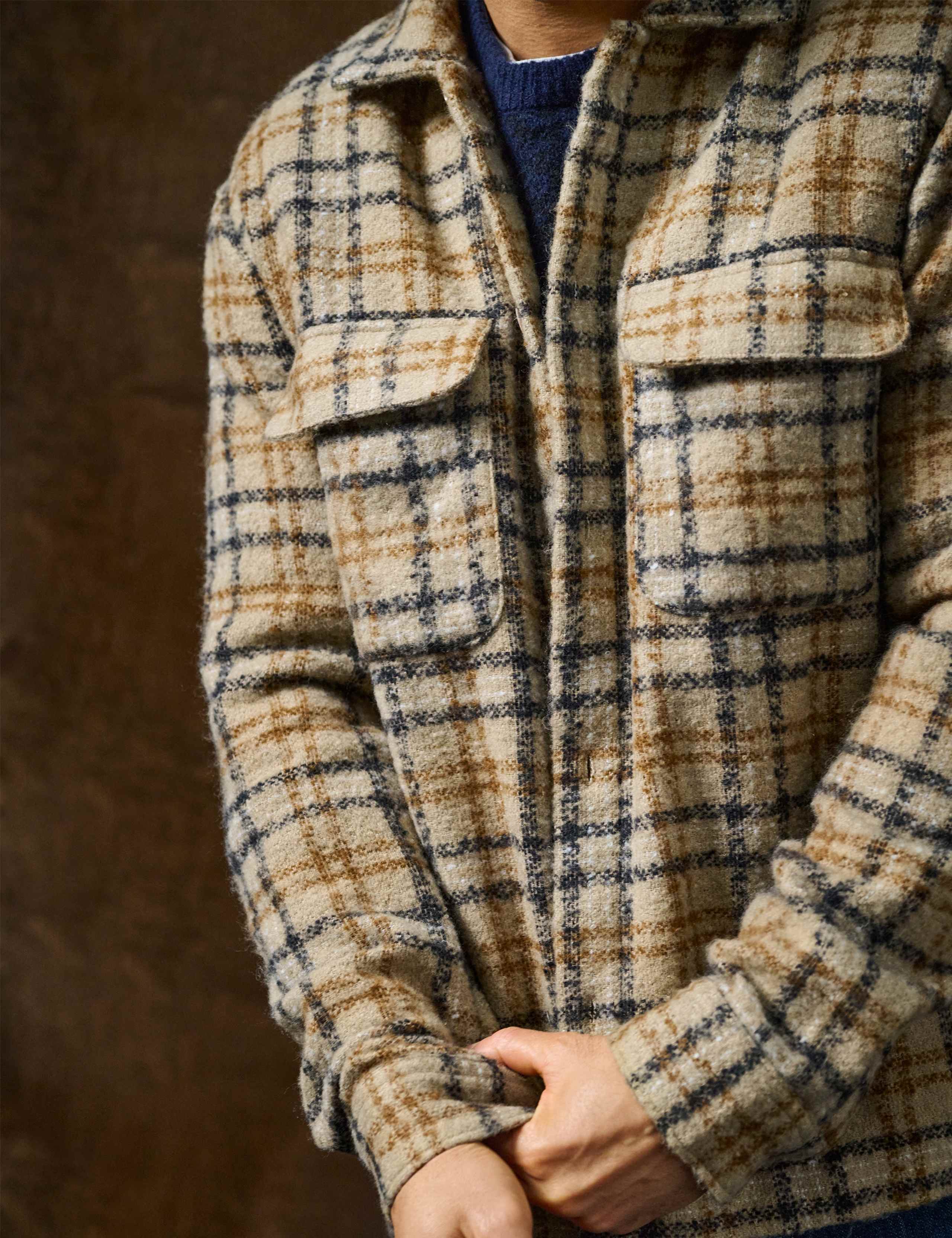 Checked Boucle Overshirt 2 of 5