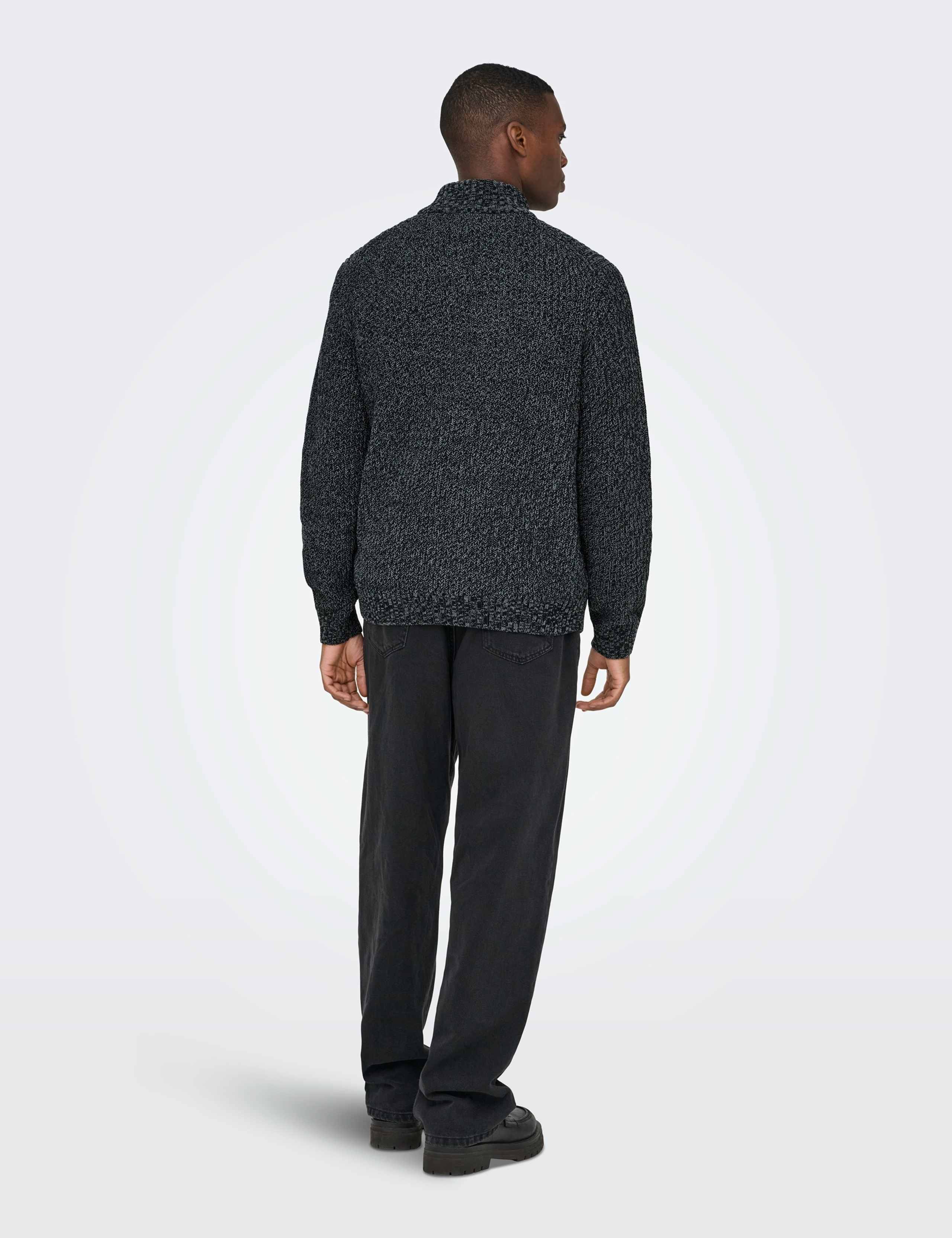 Textured Funnel Neck Half Zip Jumper 3 of 6