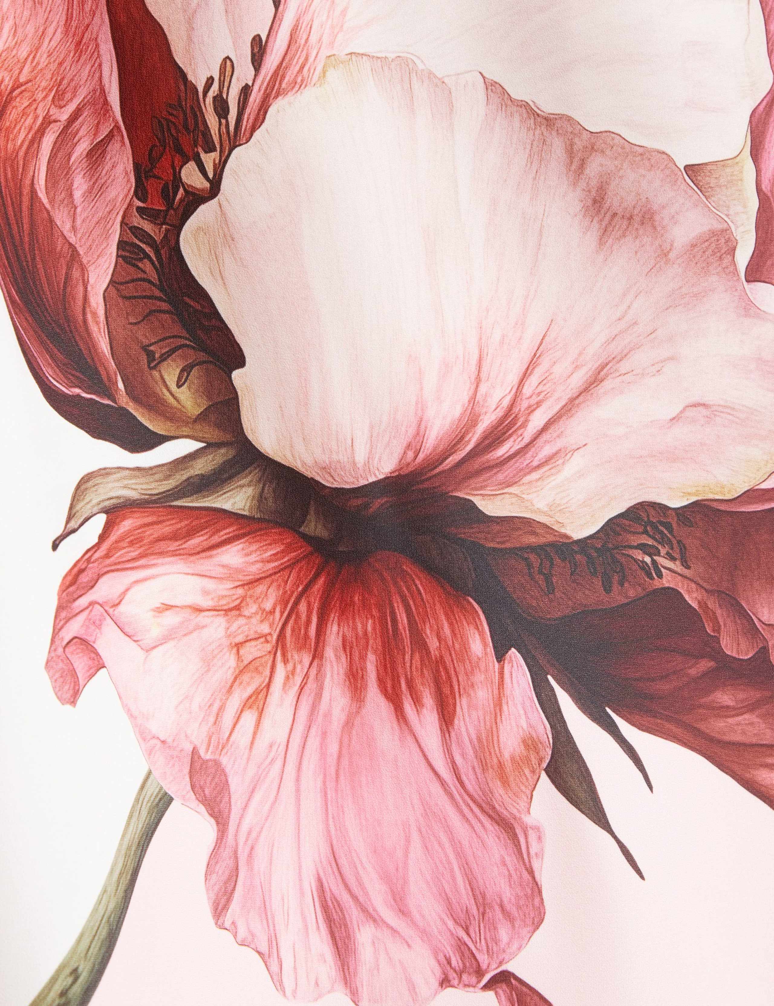 Floral Halter Neck Keyhole Top 6 of 7