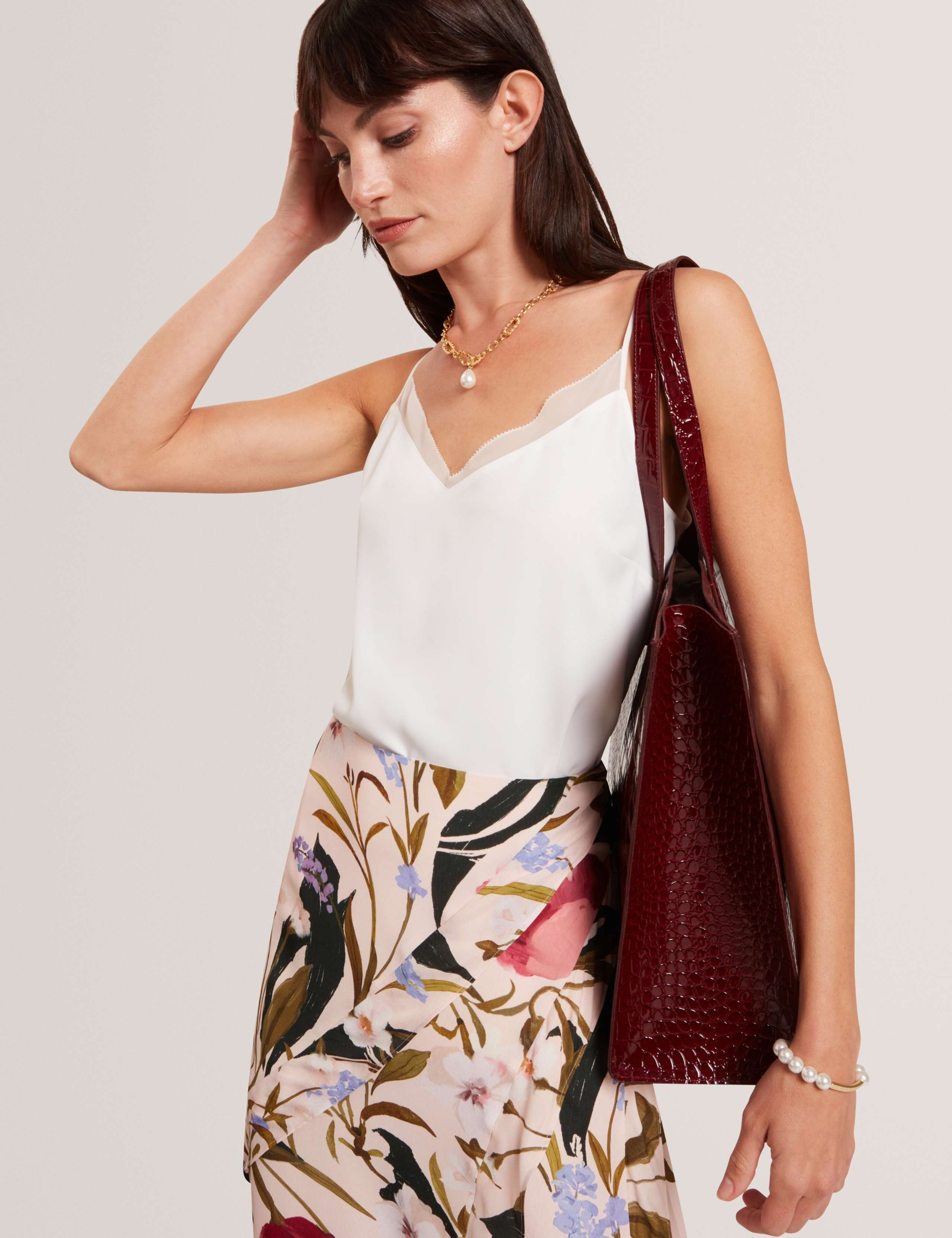 Chiffon Insert Cami Top 4 of 6