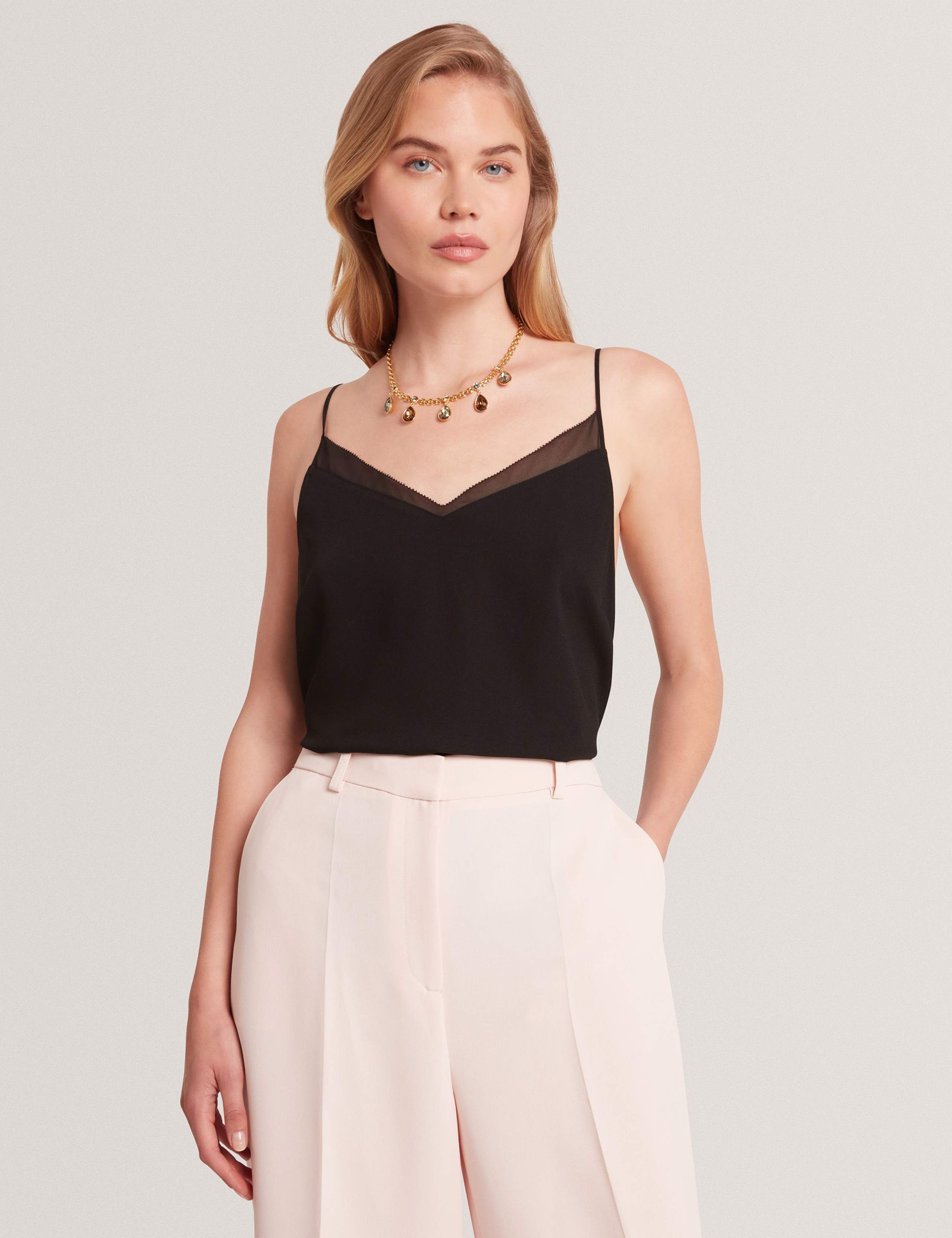 Chiffon Insert Cami Top 3 of 7