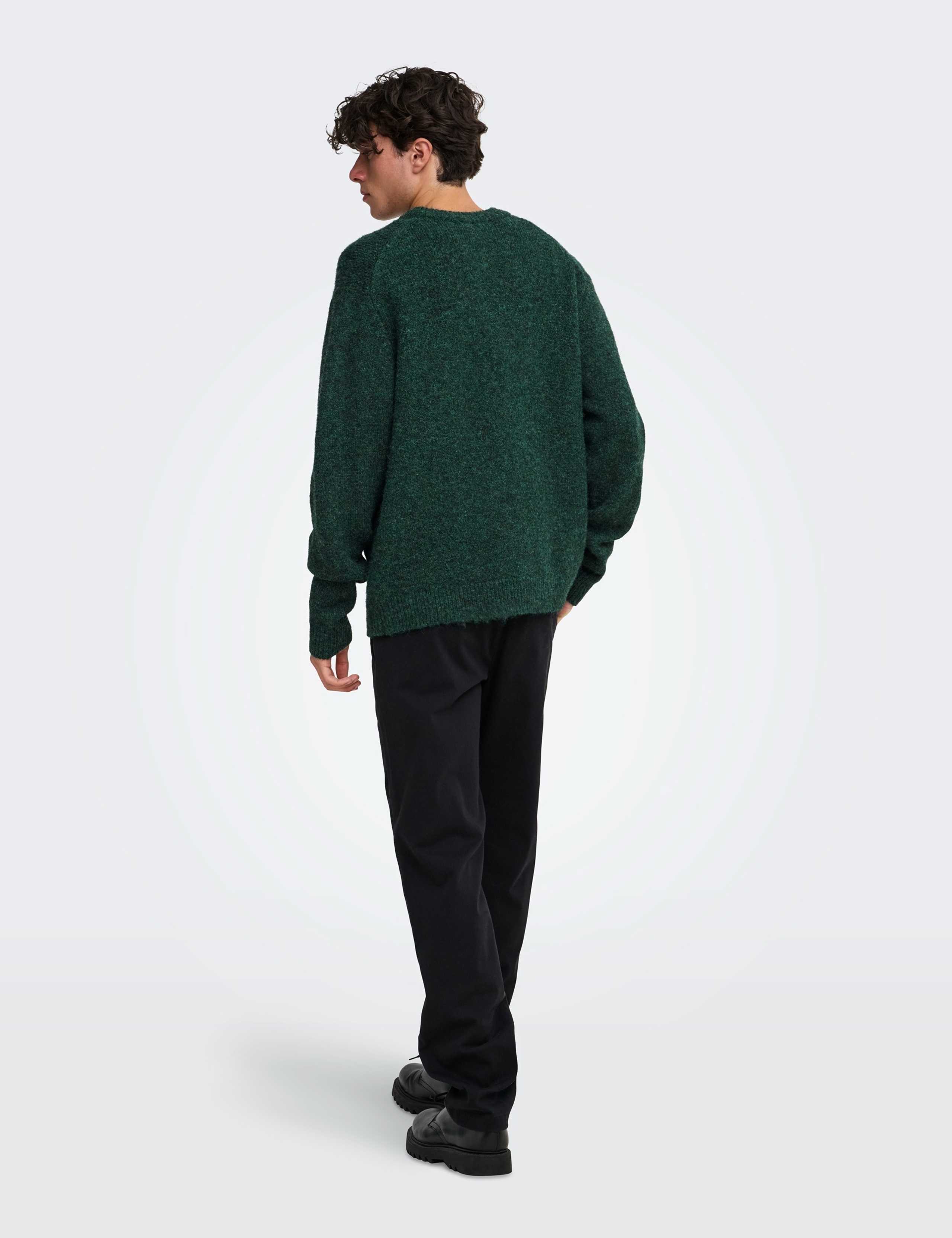 Wool Blend Textured Crew Neck Jumper 5 of 7