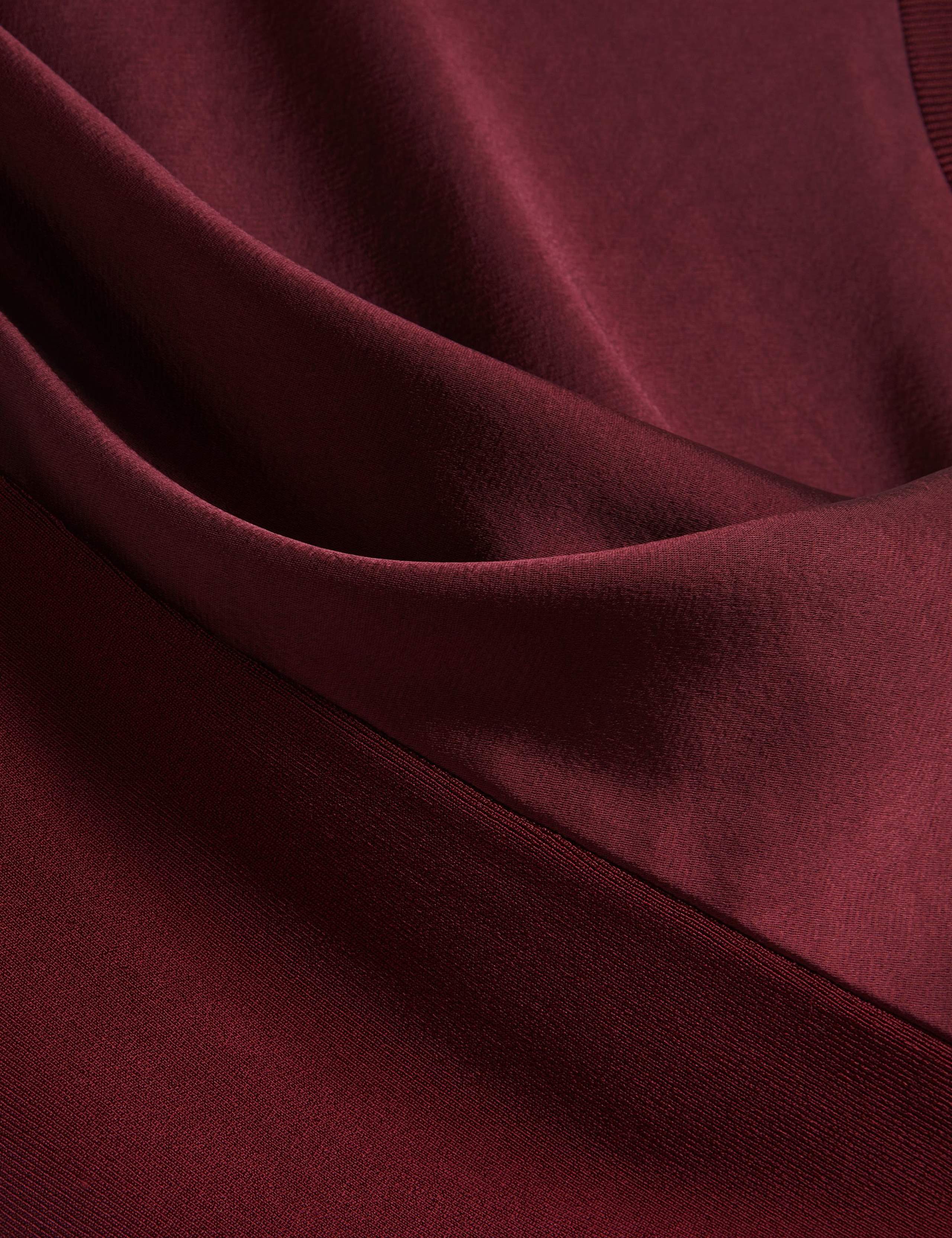 Satin Crew Neck Rib Detail Vest Top 6 of 7