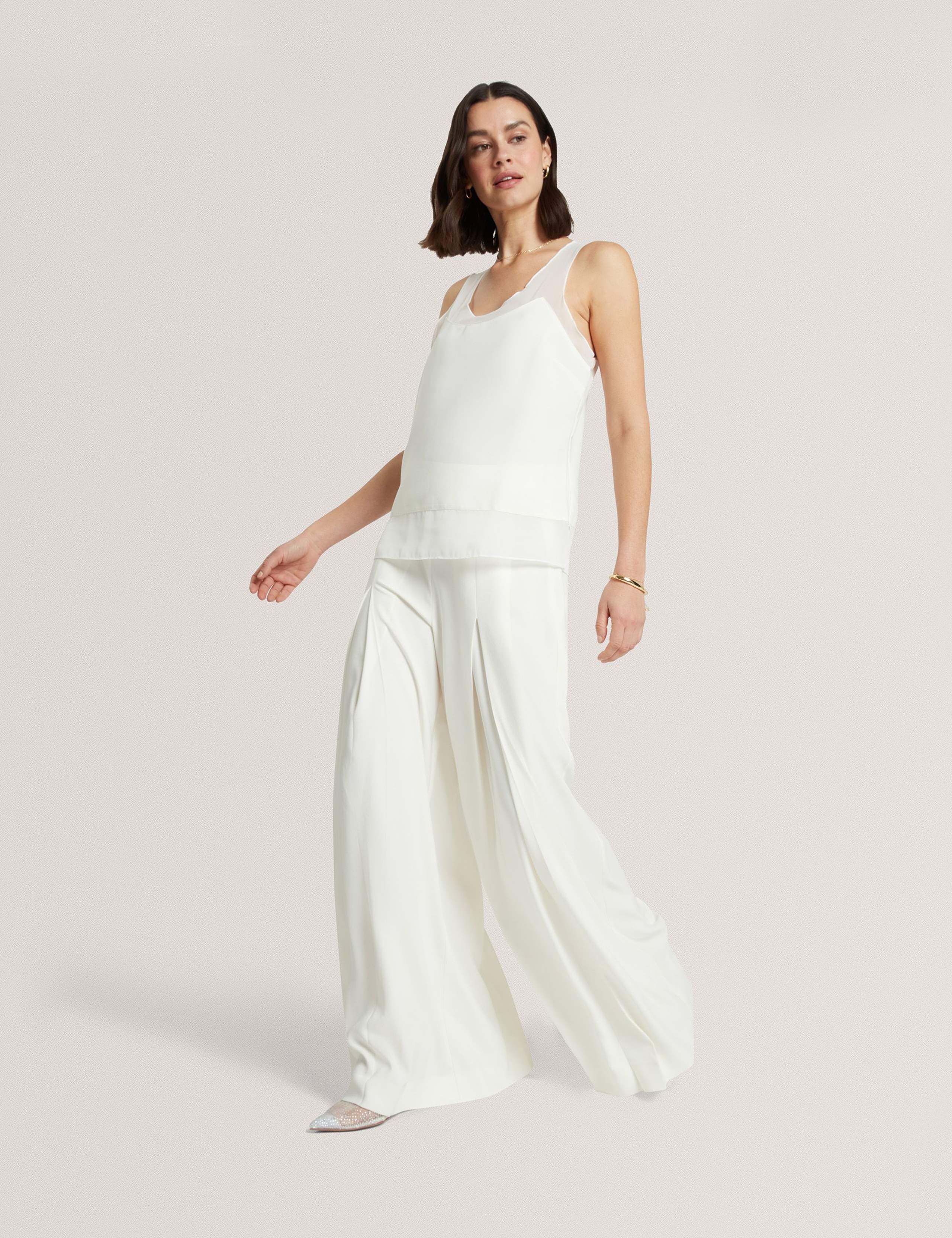 Pleat Front Wide Leg Trousers 3 of 7