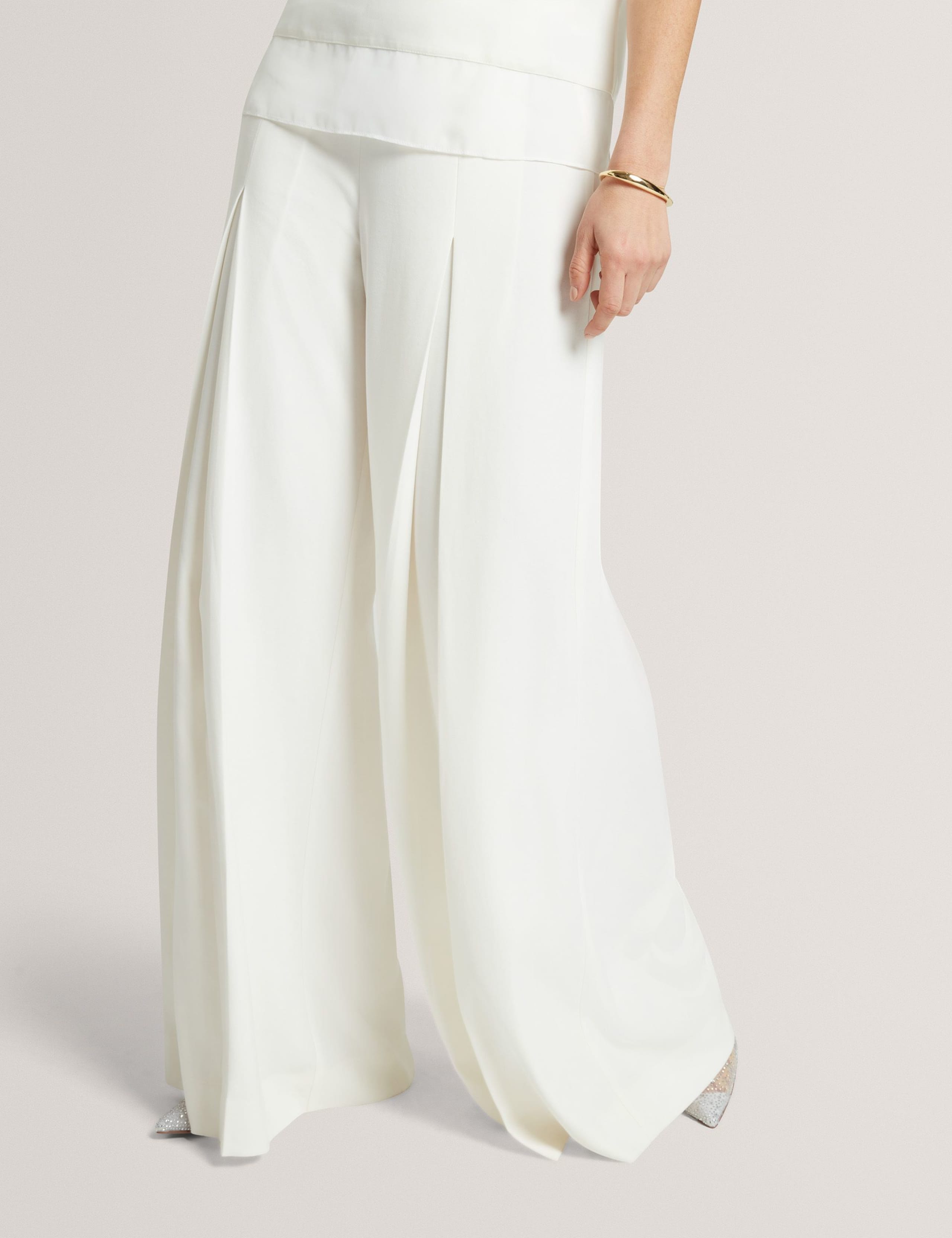 Pleat Front Wide Leg Trousers 4 of 7