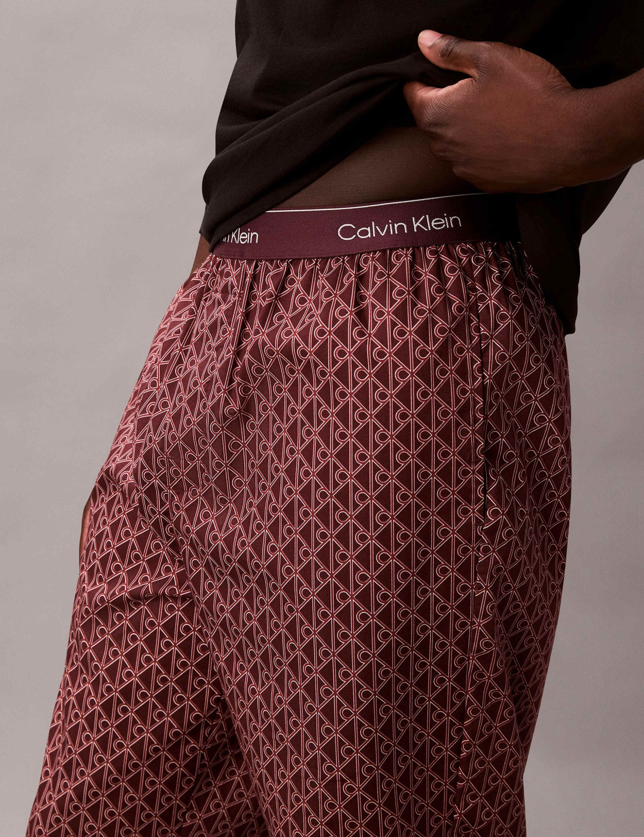 Pure Cotton Poplin Geometric Pyjama Set 4 of 5