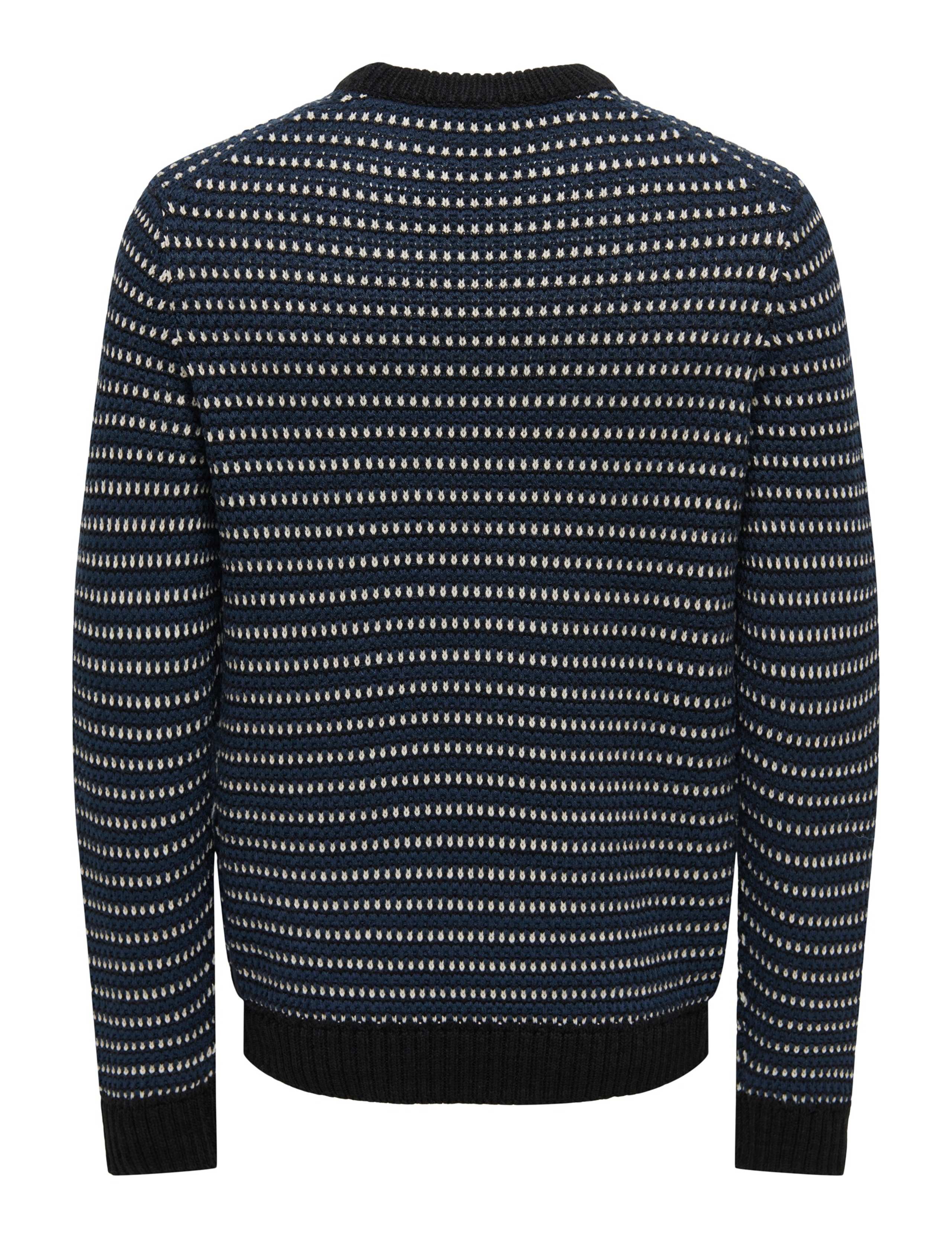 Cotton Rich Striped Crew Neck Jumper 2 of 2