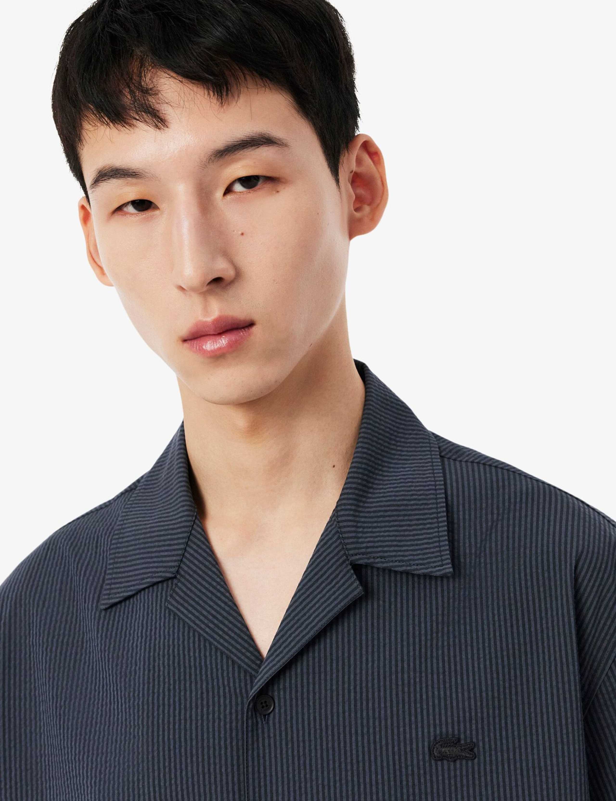 Relaxed Fit Seersucker Short Sleeve Shirt 3 of 8
