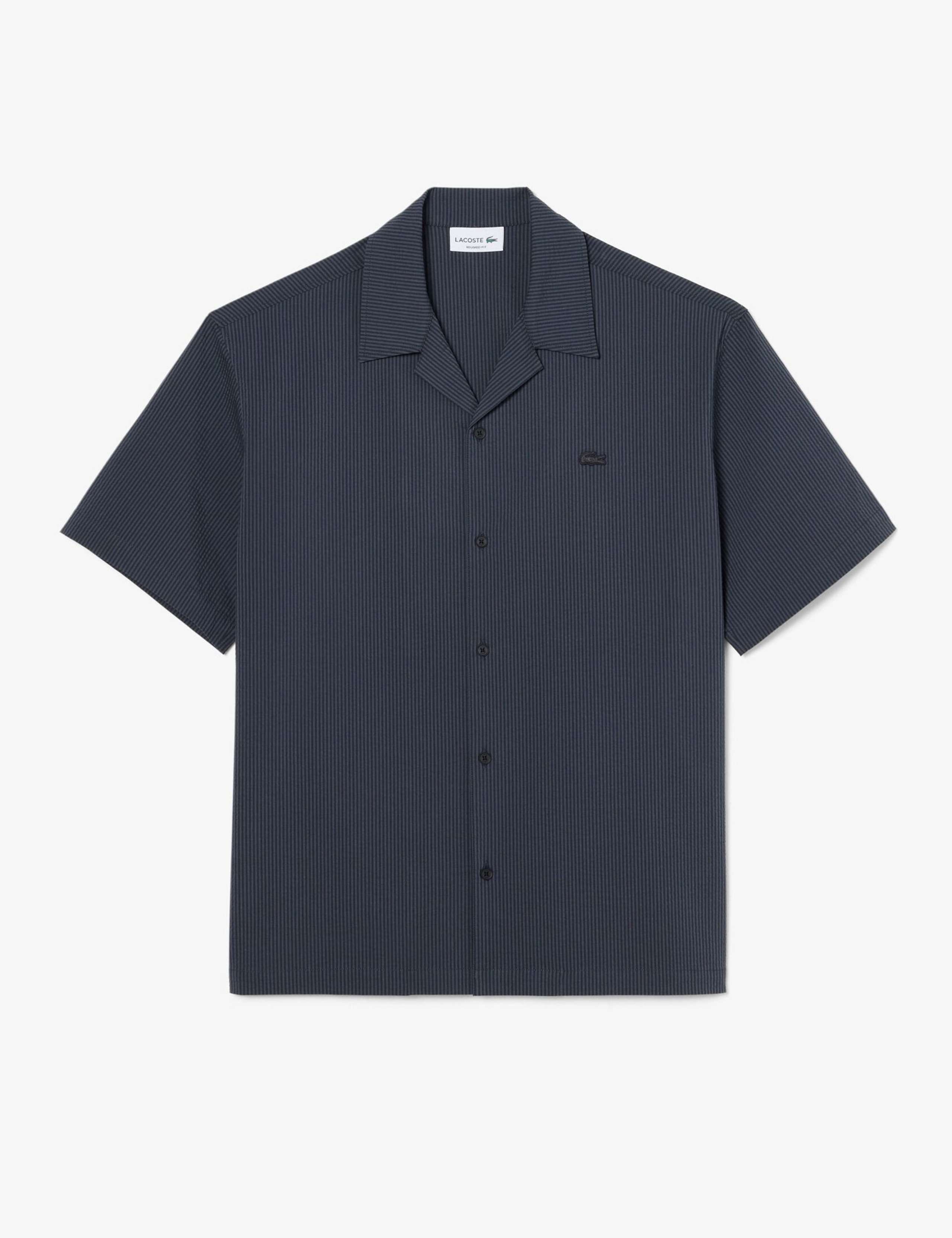 Relaxed Fit Seersucker Short Sleeve Shirt 2 of 8