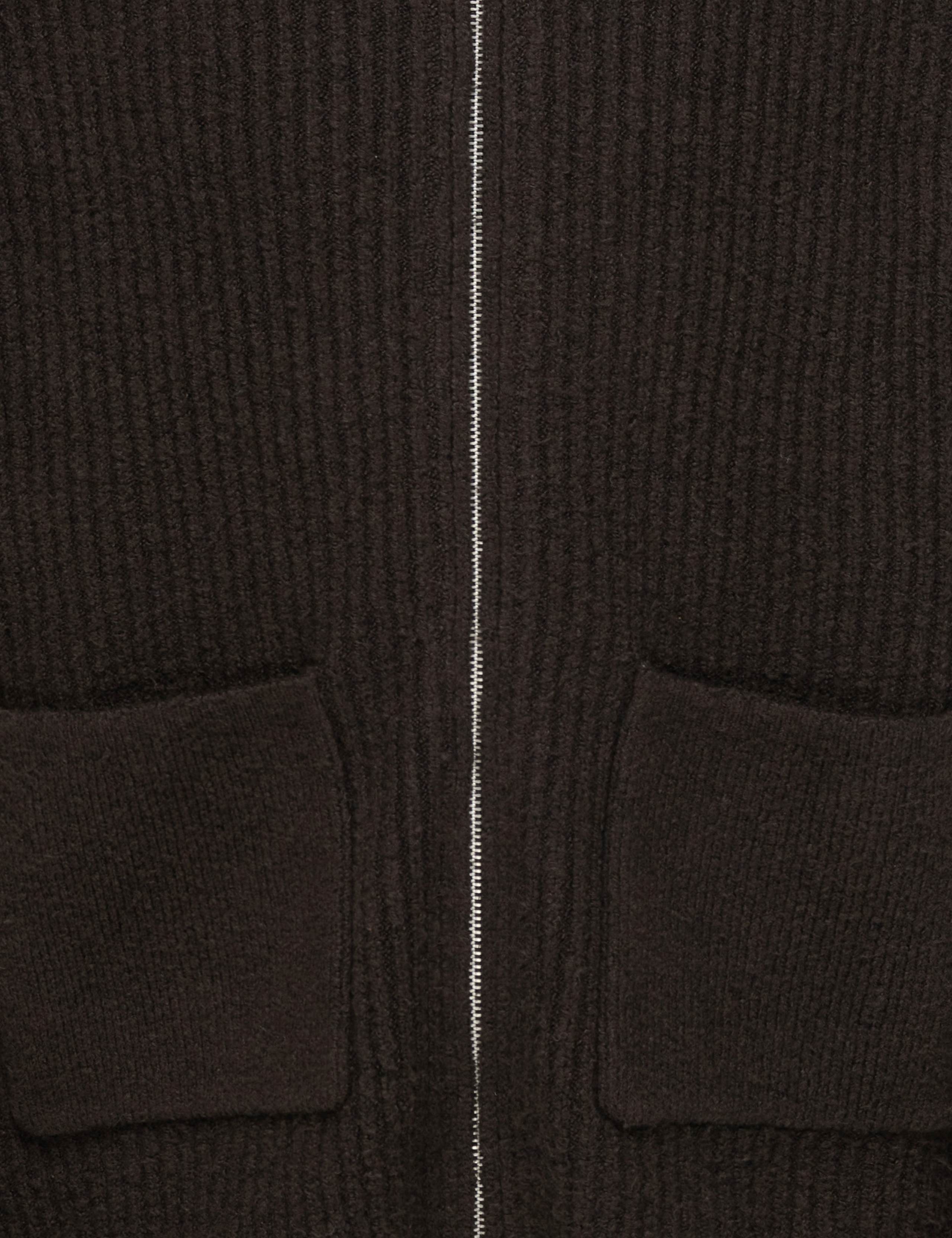 Long Sleeve Cable Knit Zip Cardigan 5 of 5