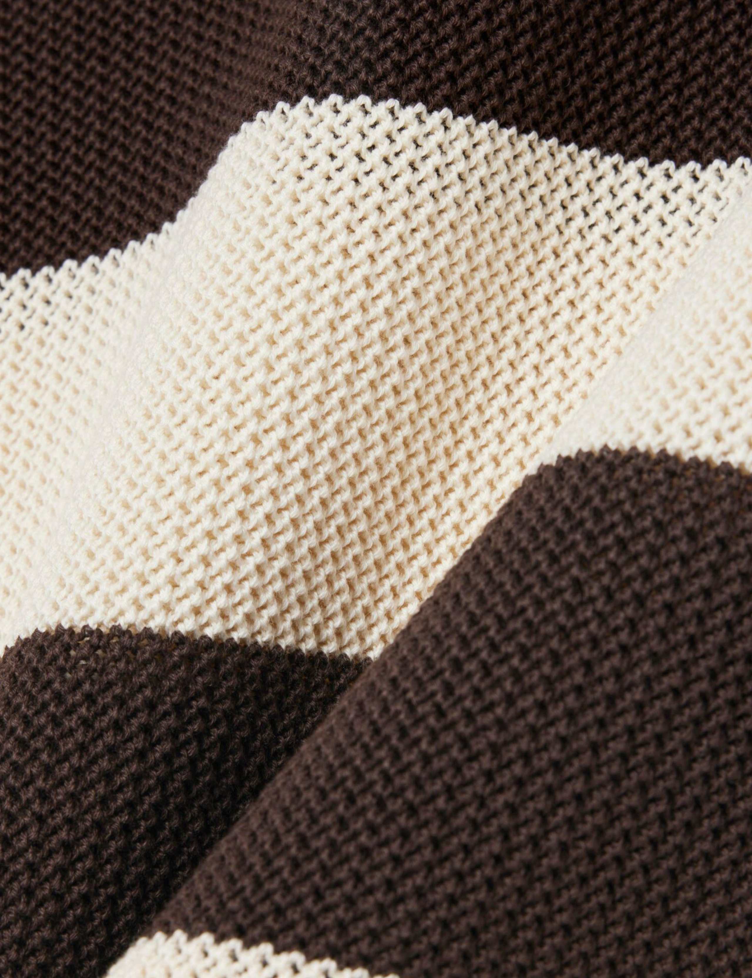 Pure Cotton Striped Knitted Polo Shirt 3 of 3