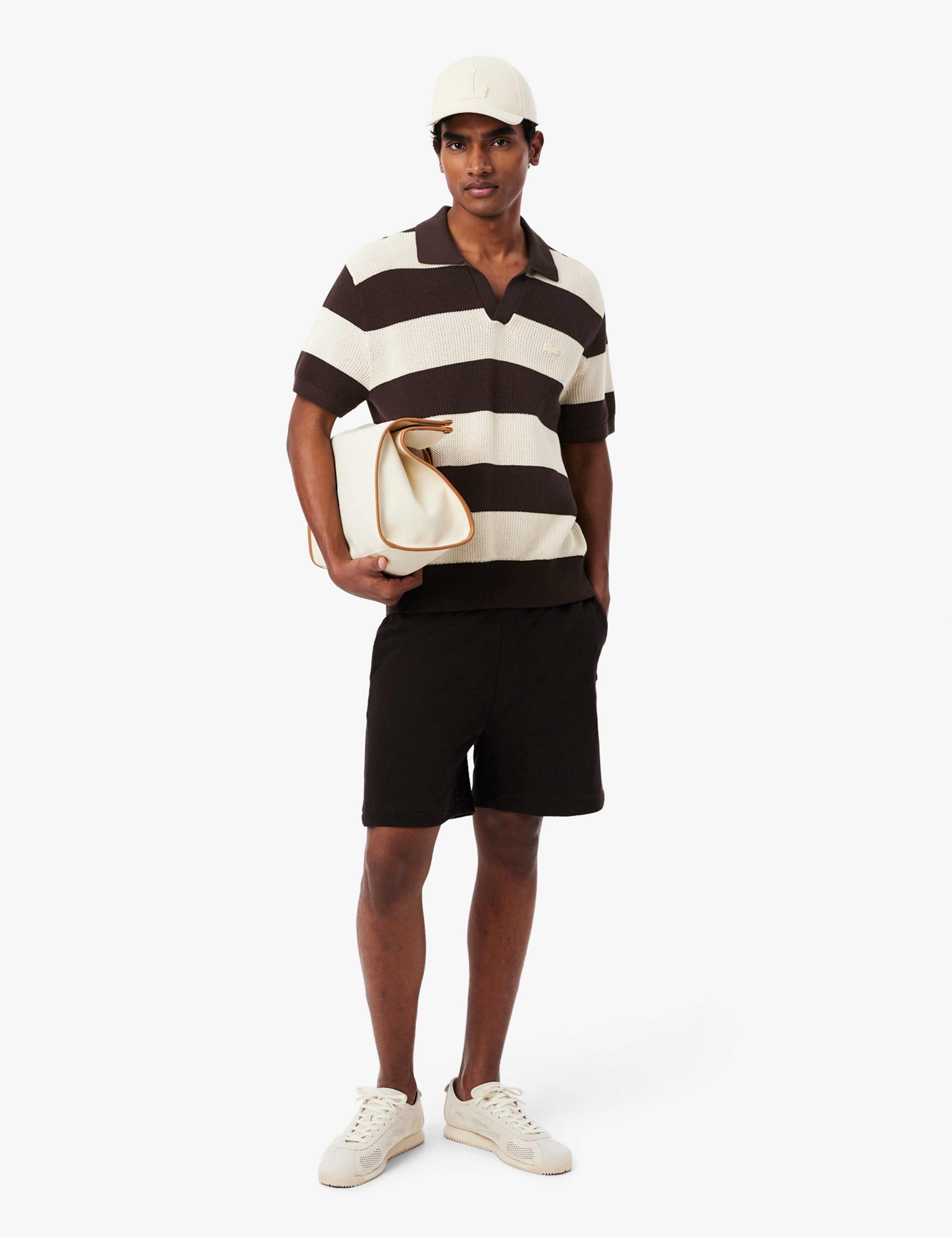 Pure Cotton Striped Knitted Polo Shirt 4 of 4