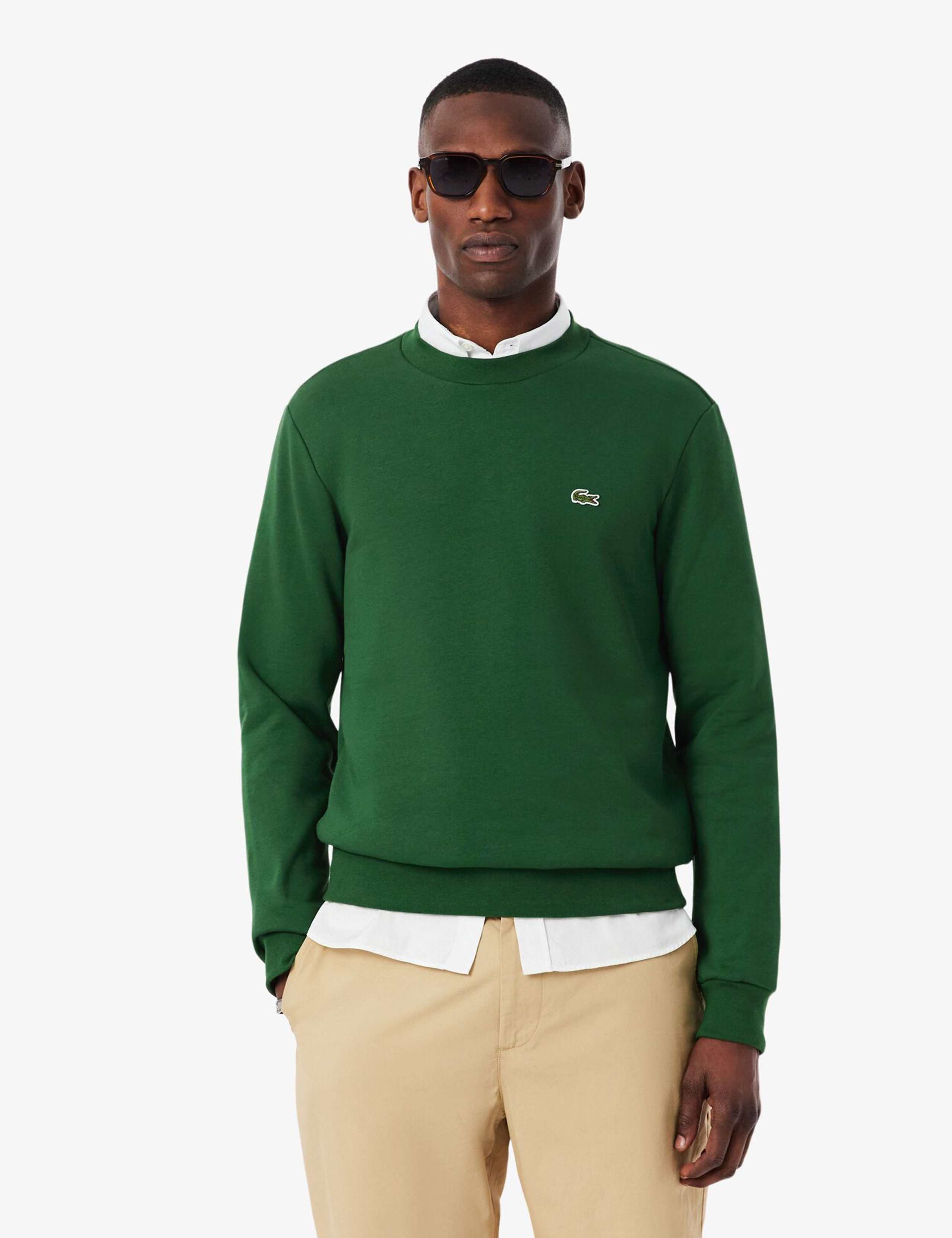 Cotton Rich Fleece Crew Neck Sweatshirt 1 of 6