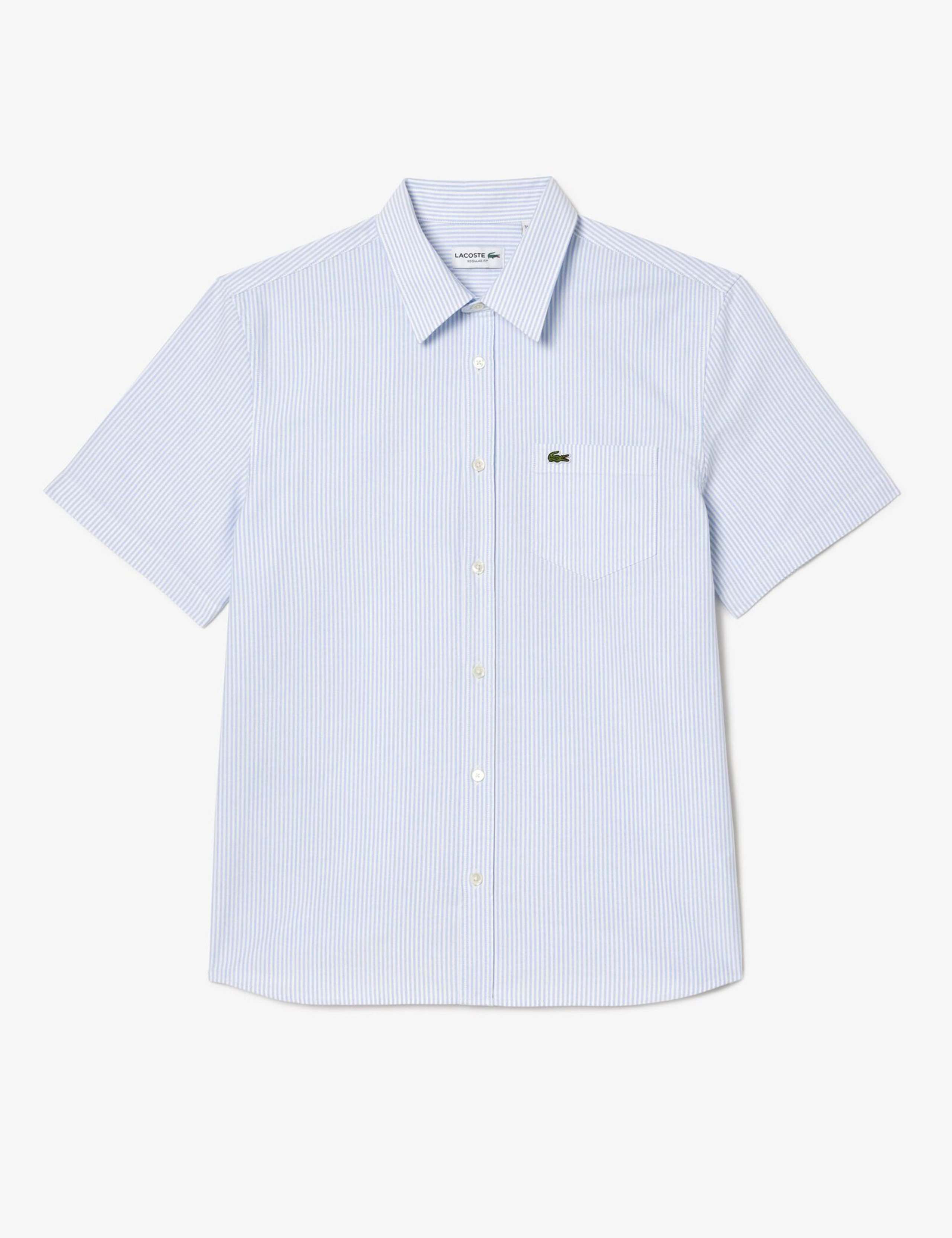 Regular Fit Striped Short Sleeve Oxford Shirt 2 of 6