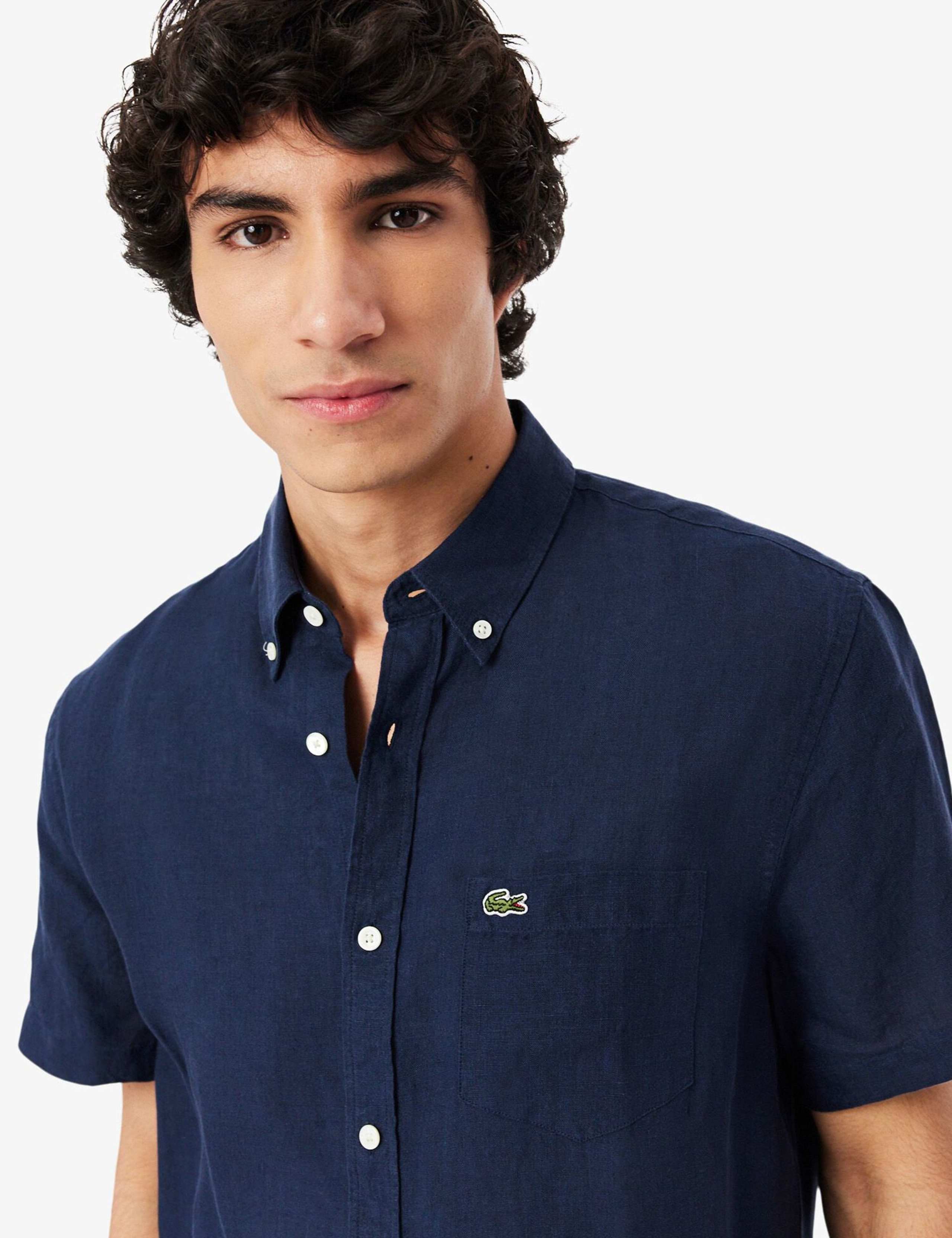 Regular Fit Pure Linen Short Sleeve Shirt 3 of 7