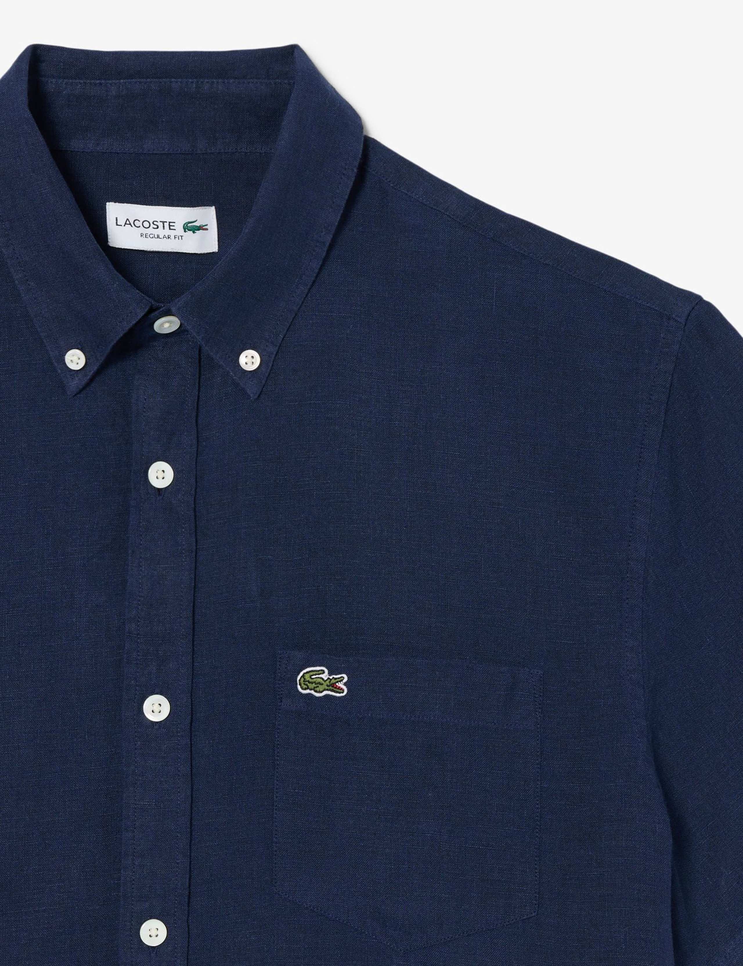 Regular Fit Pure Linen Short Sleeve Shirt 5 of 7