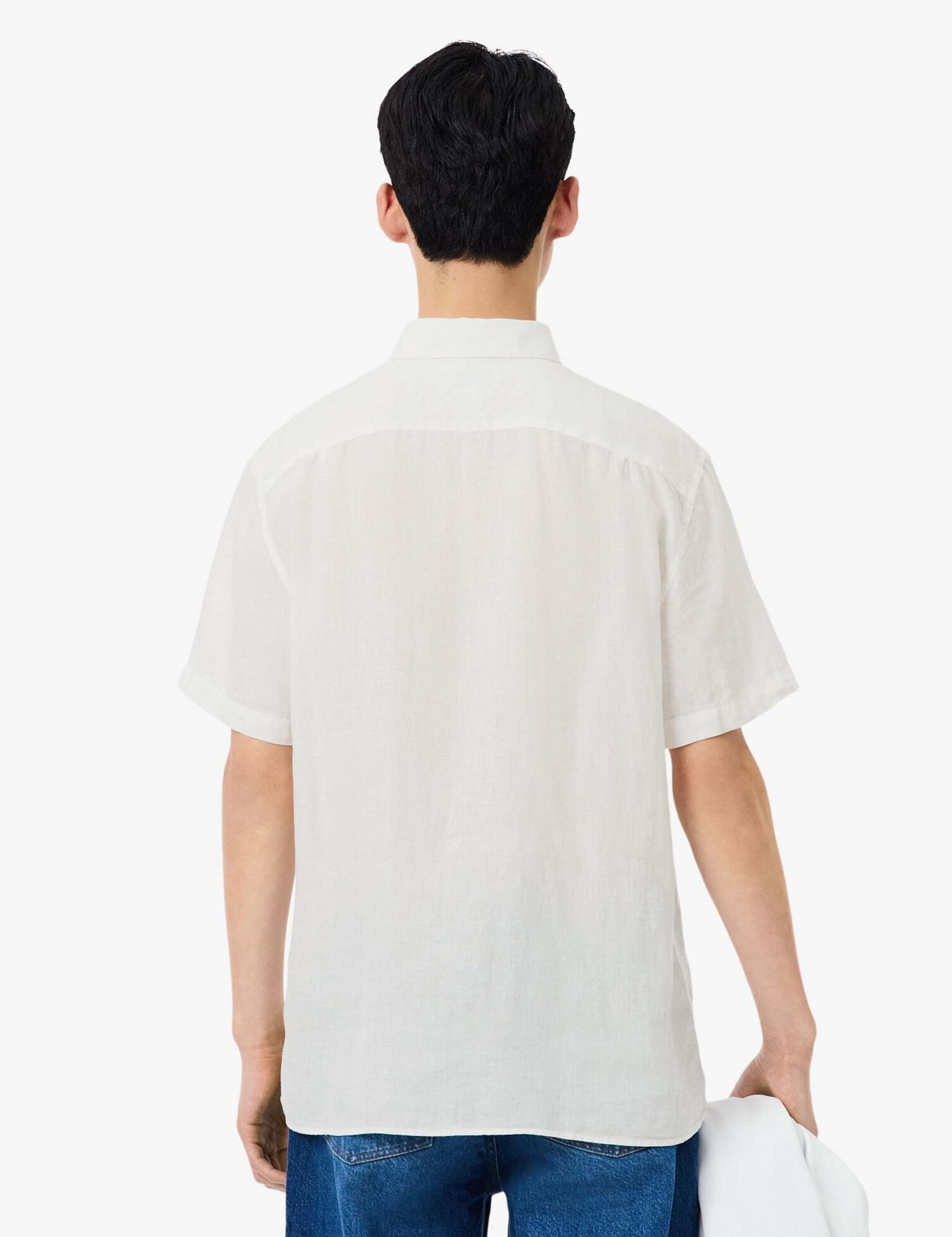 Regular Fit Pure Linen Short Sleeve Shirt 4 of 6