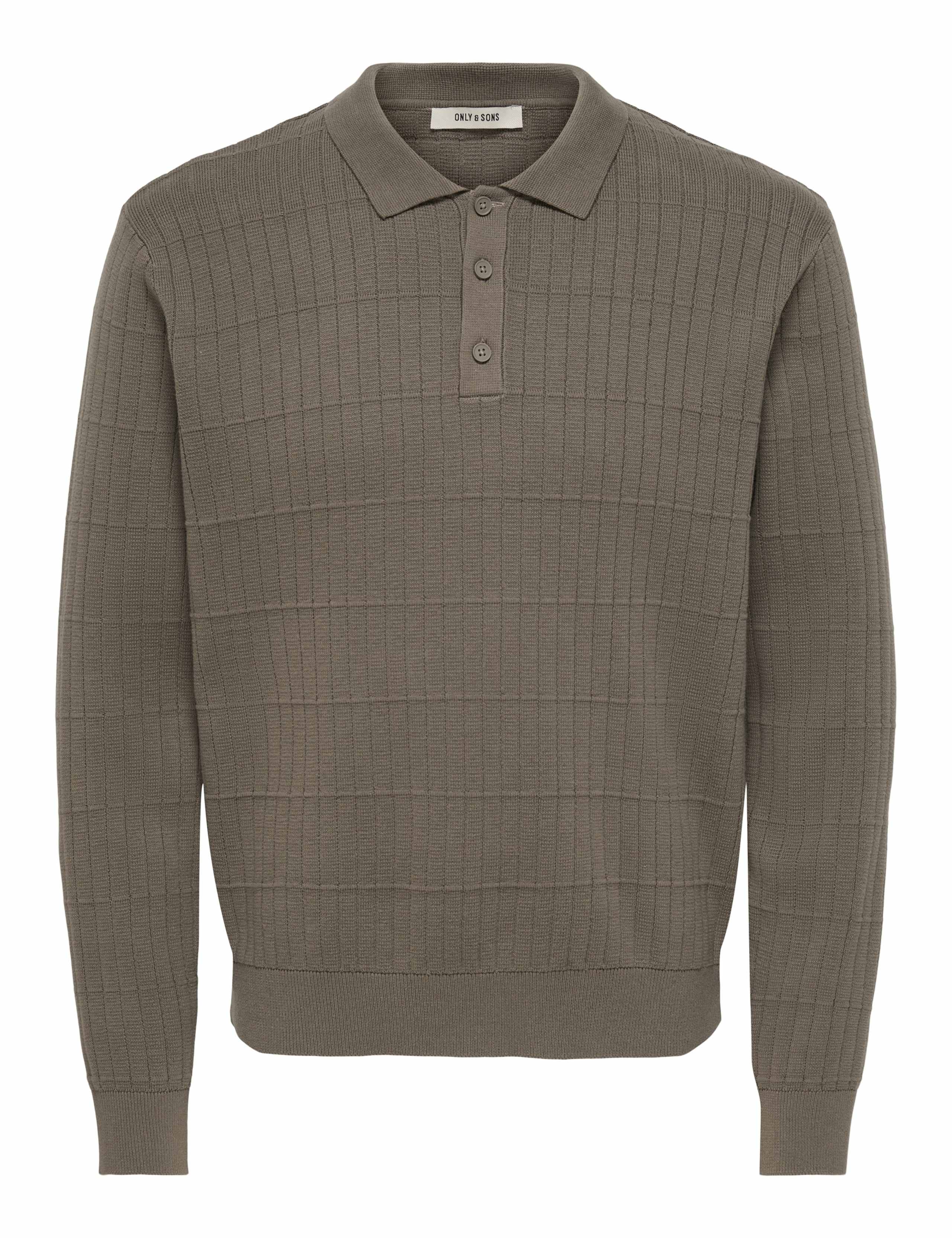 Pure Cotton Textured Polo Shirt 1 of 3