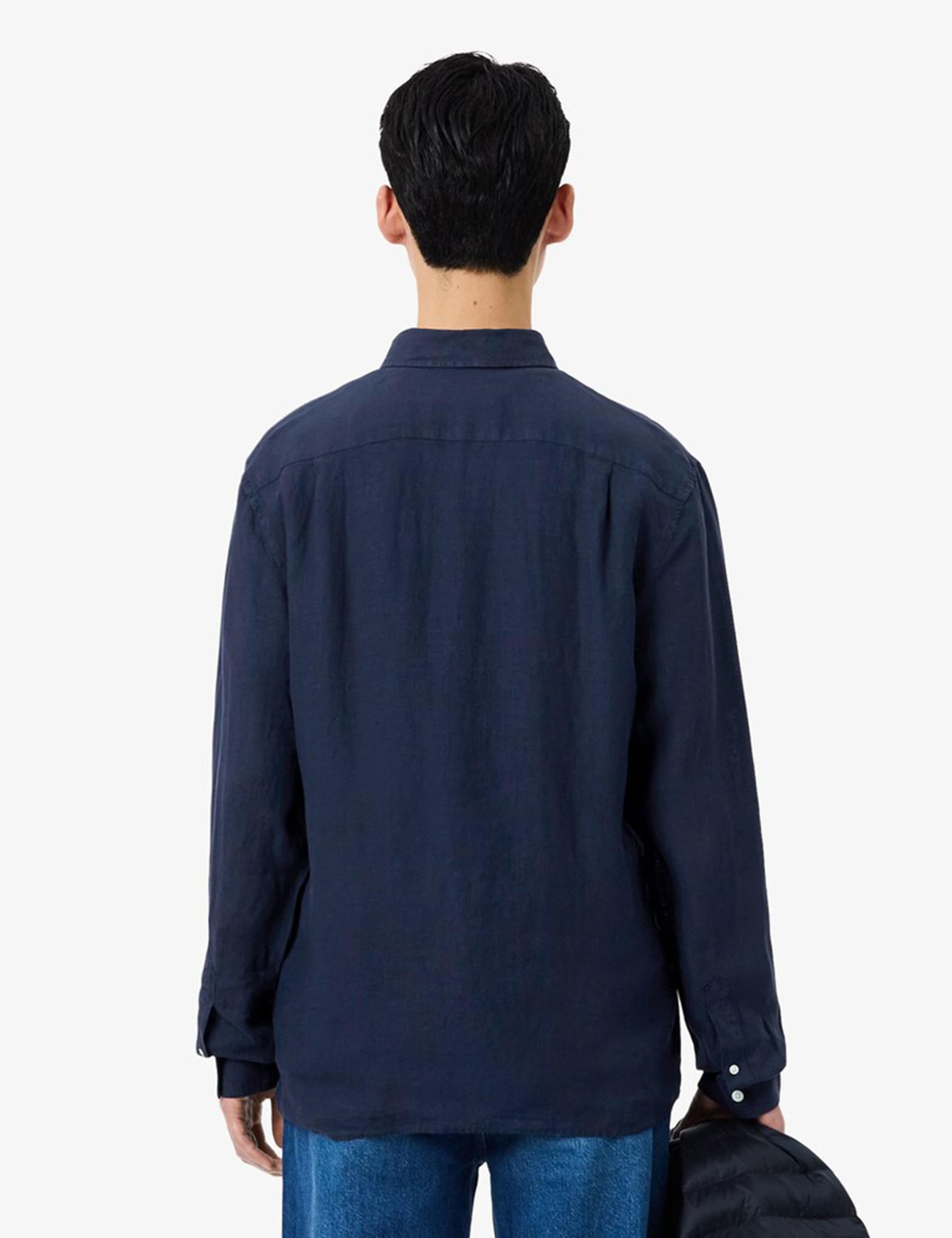 Regular Fit Pure Linen Oxford Shirt 4 of 4