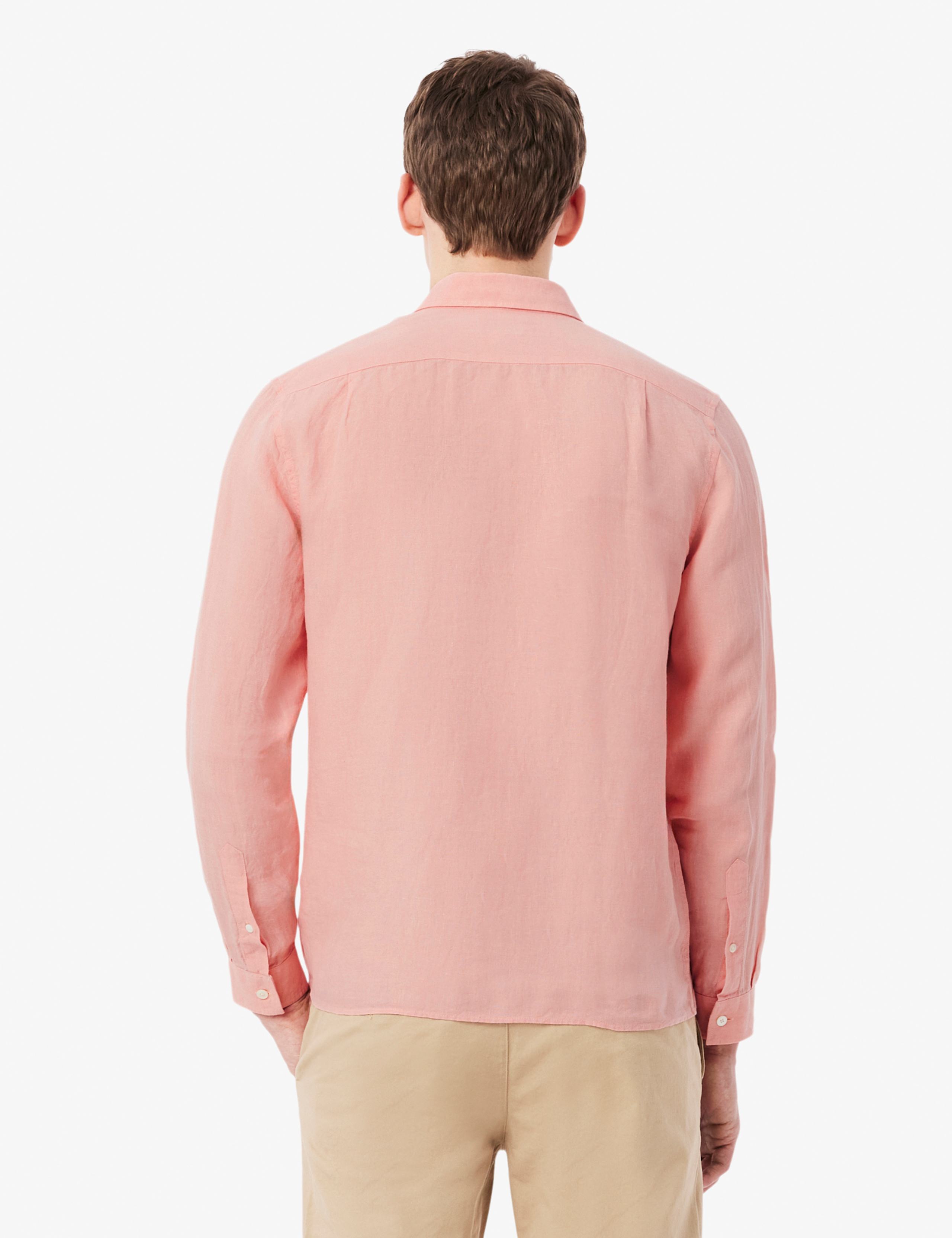 Regular Fit Pure Linen Oxford Shirt 3 of 4