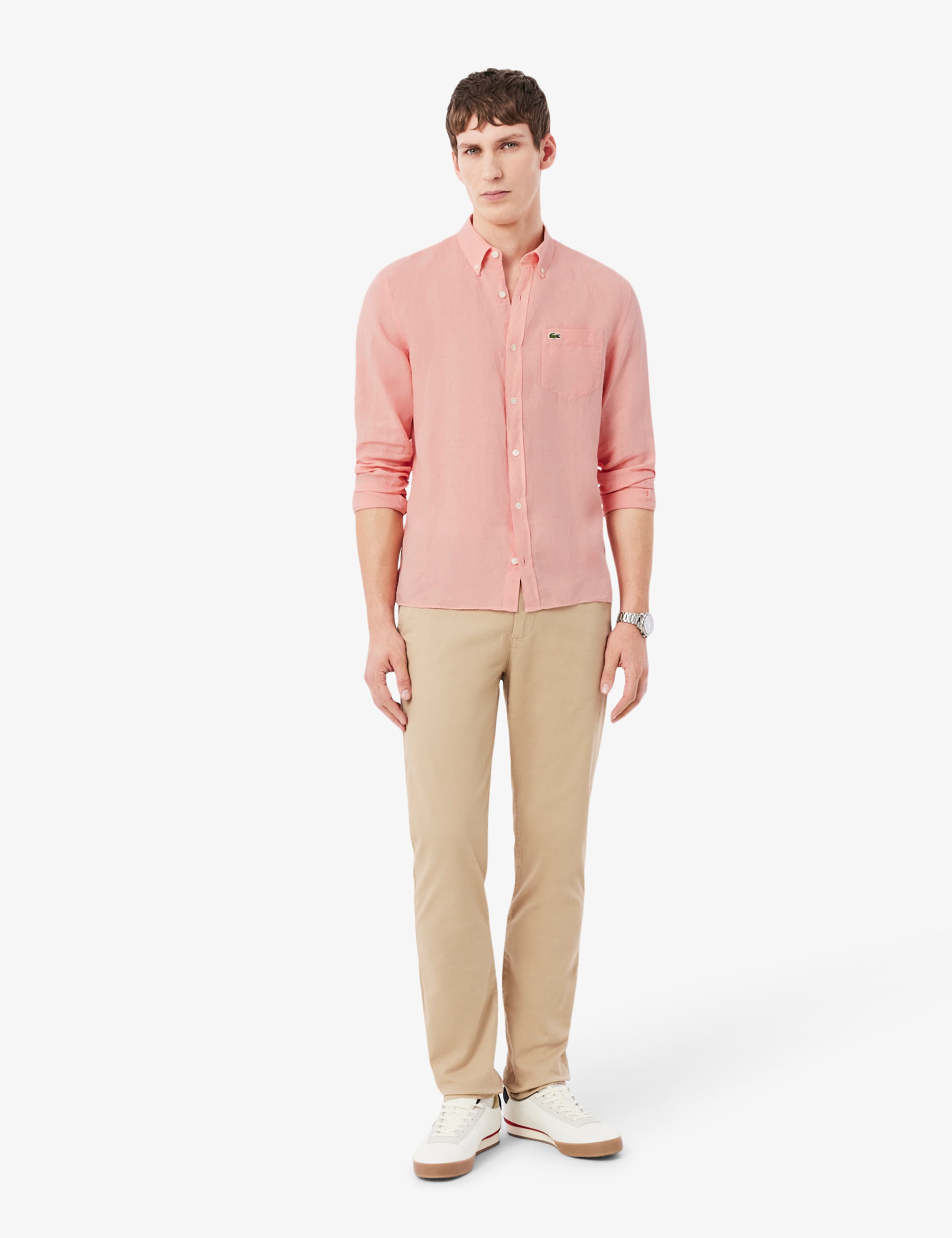 Regular Fit Pure Linen Oxford Shirt 4 of 4
