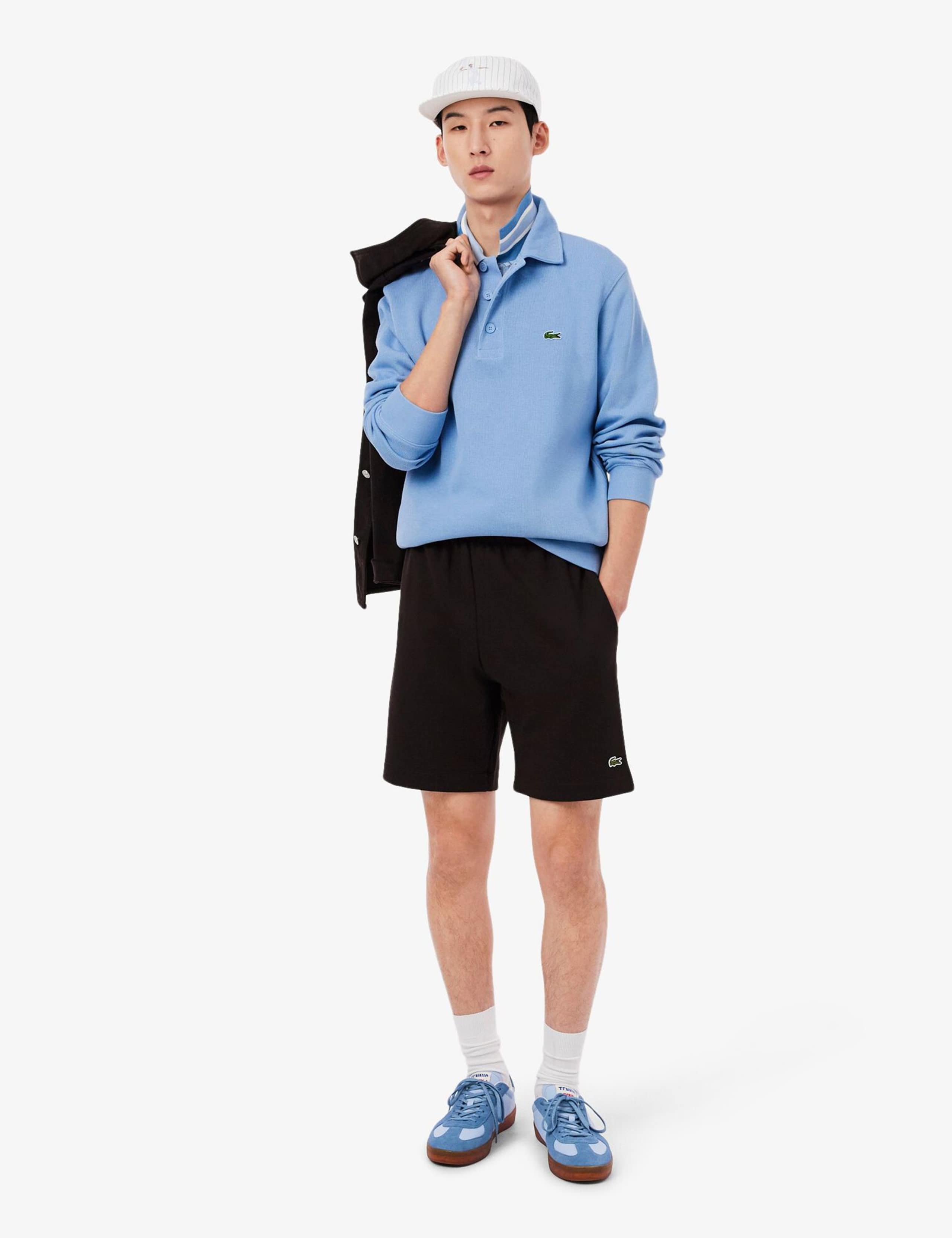 Pure Cotton Knitted Polo Collar Sweatshirt 6 of 7