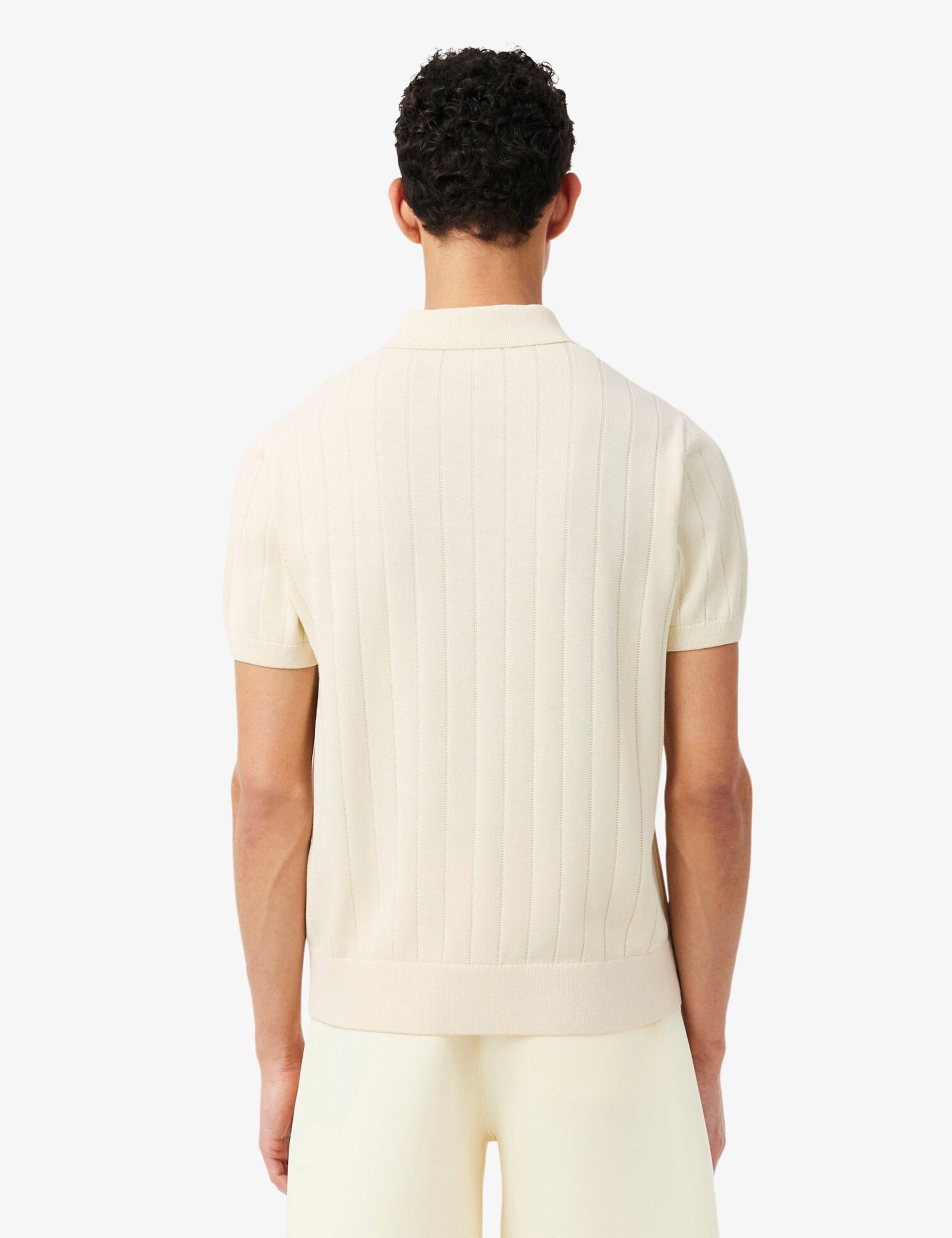 Cotton Blend Knitted Polo Shirt 4 of 4