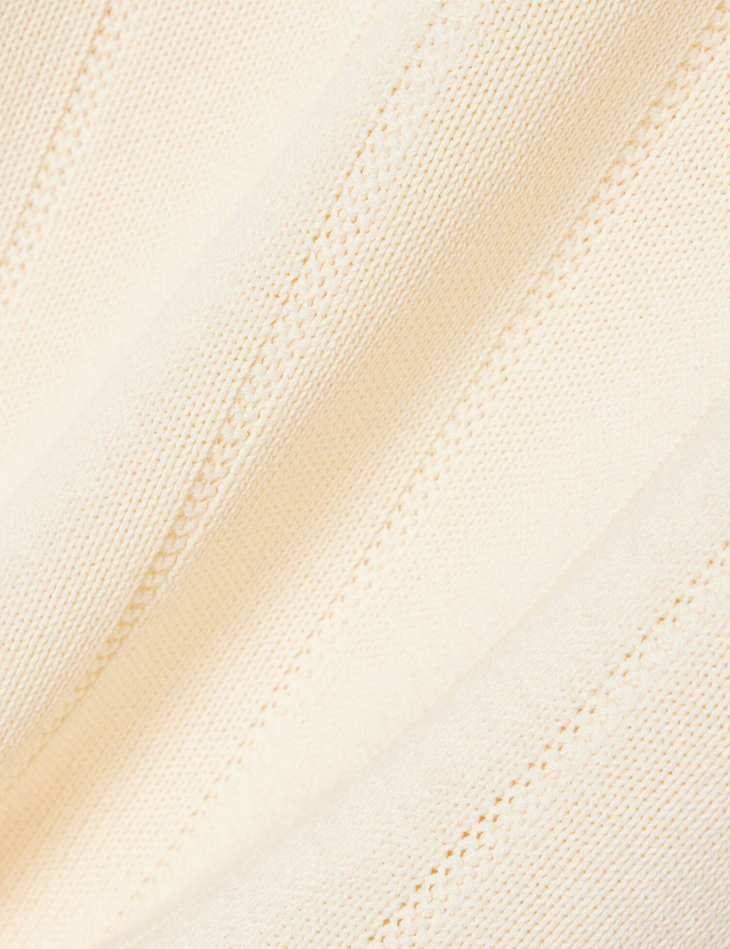 Cotton Blend Ribbed V-Neck Cardigan 5 of 7