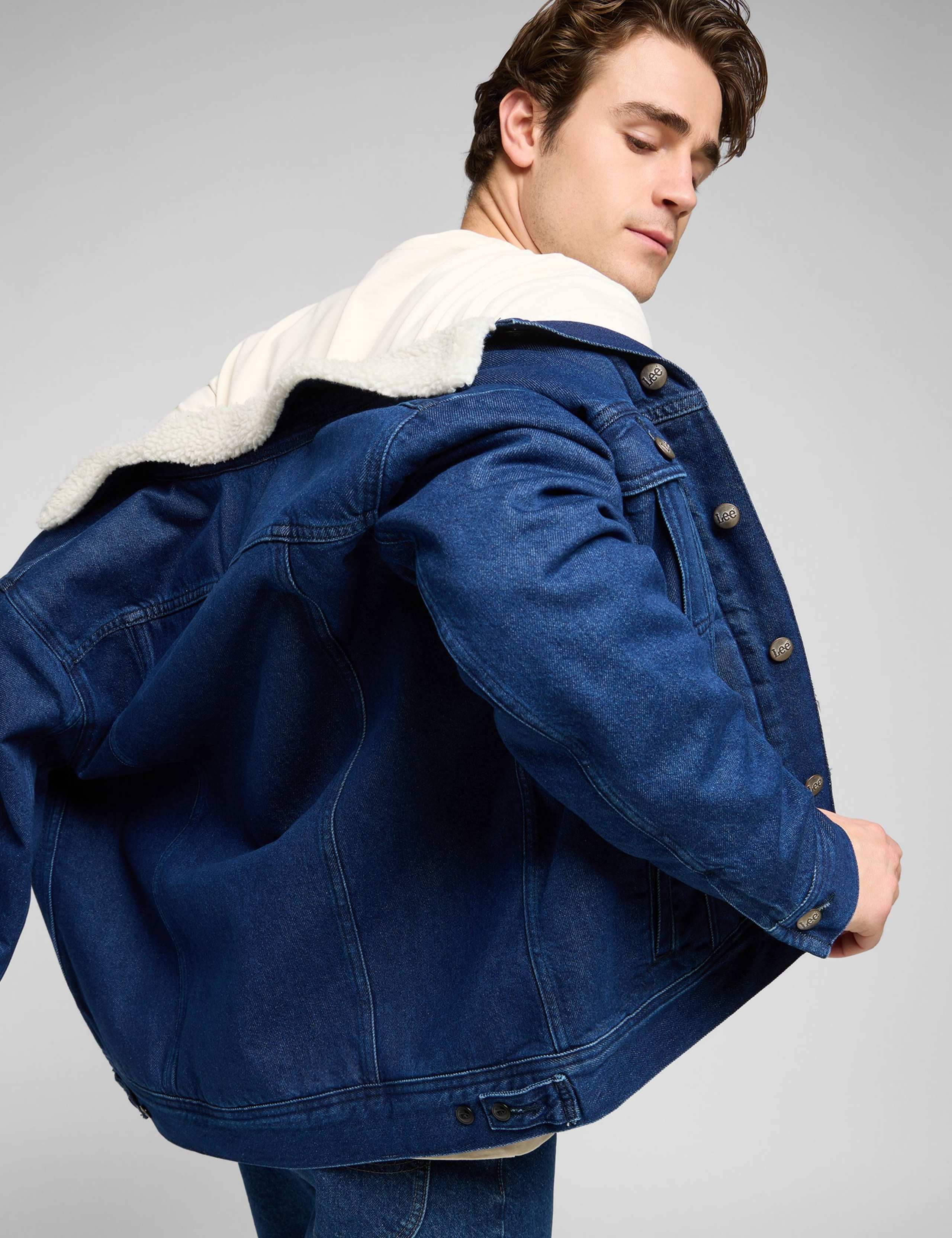 Denim Borg Lined Jacket 5 of 7