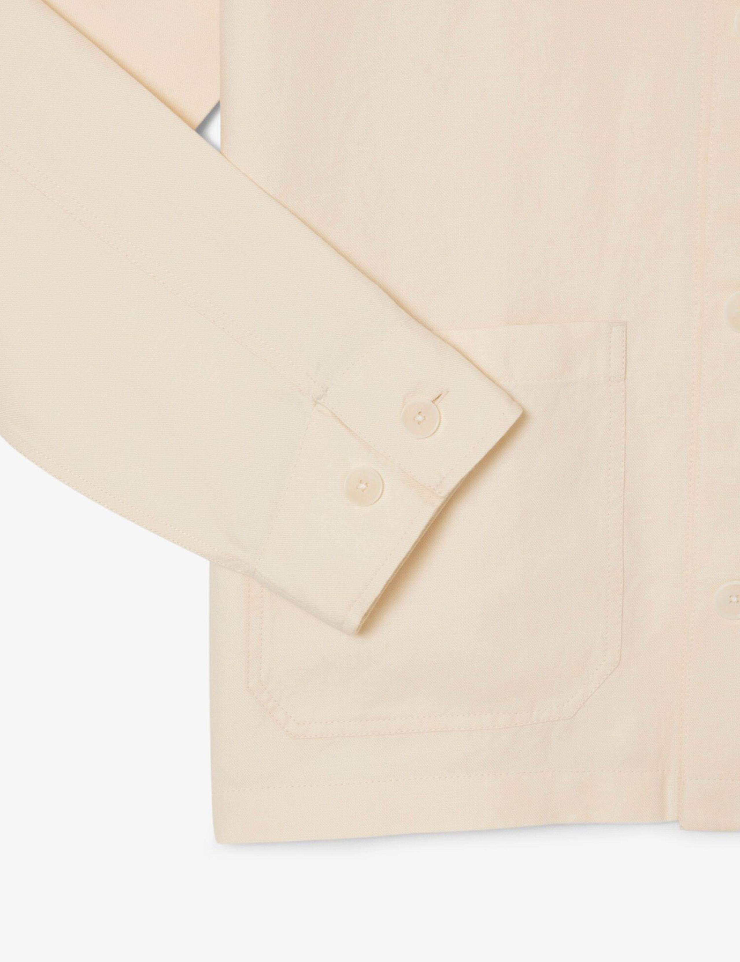 Relaxed Fit Linen Rich Twill Overshirt 3 of 4