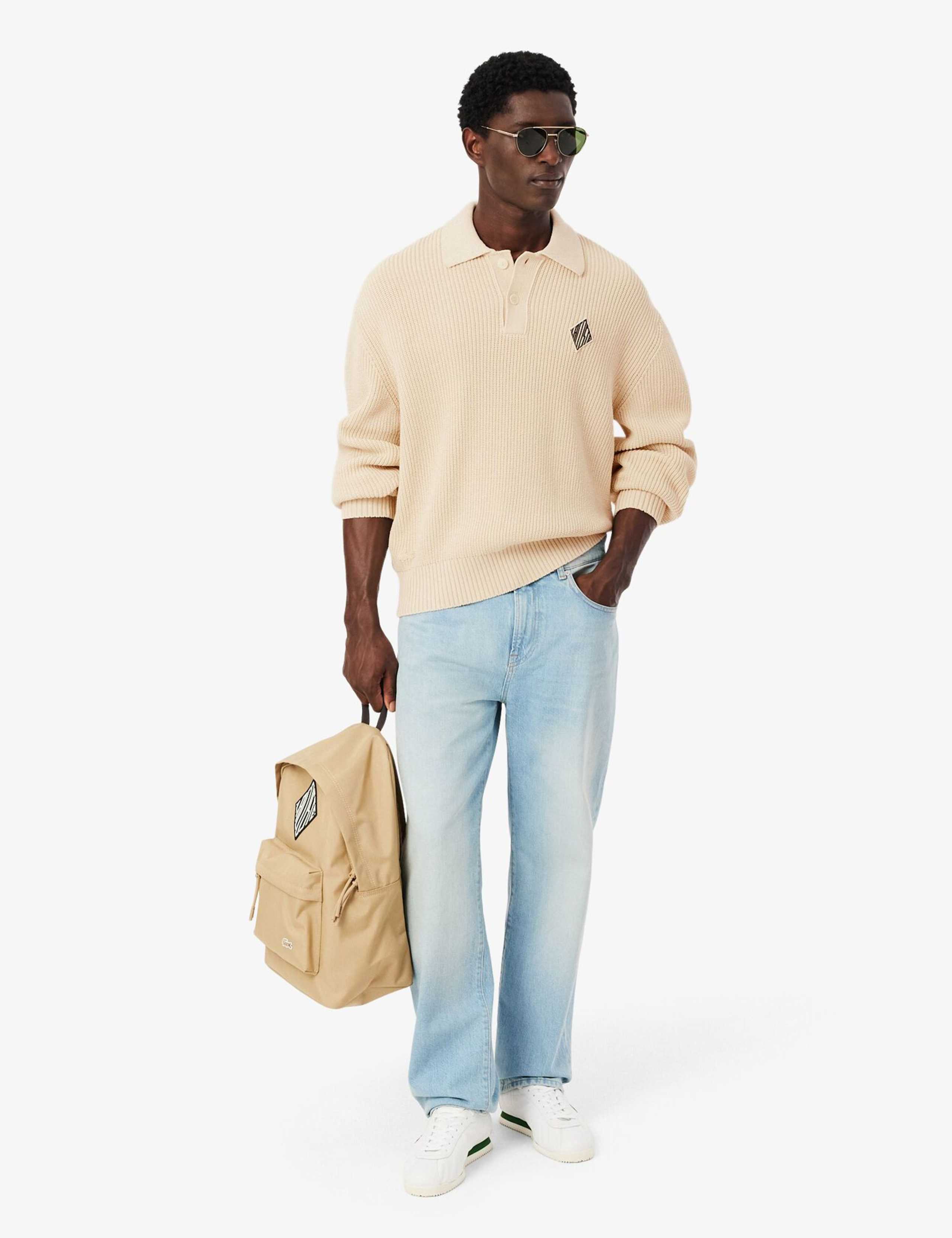 Cotton Rich Badge Detail Polo Neck Jumper 7 of 8