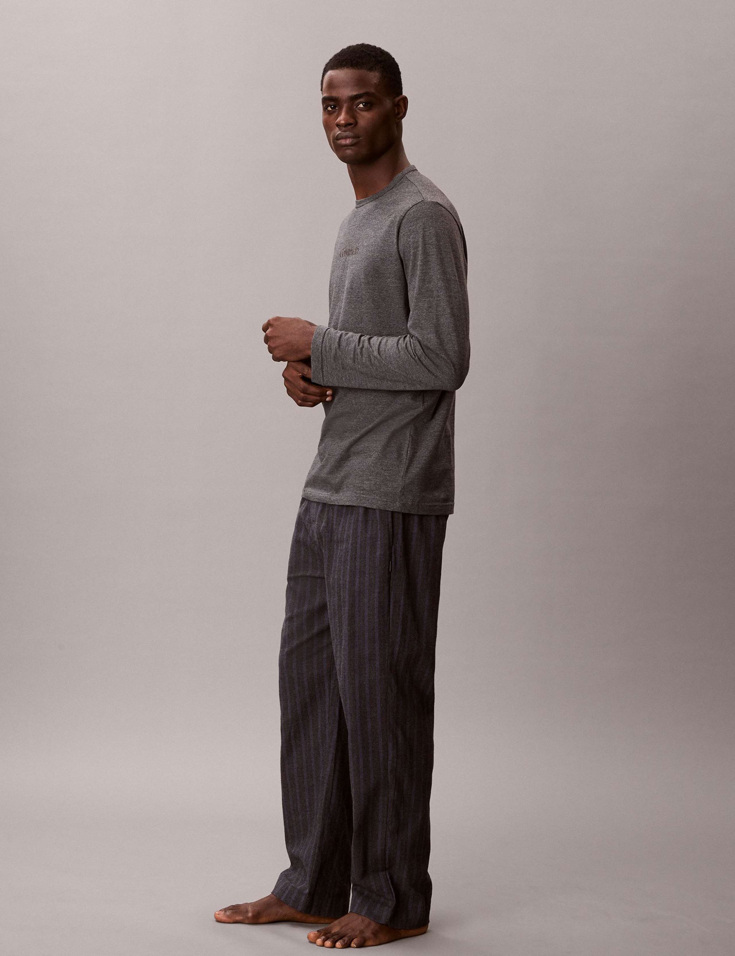 Pure Cotton Striped Pyjama Set 1 of 5