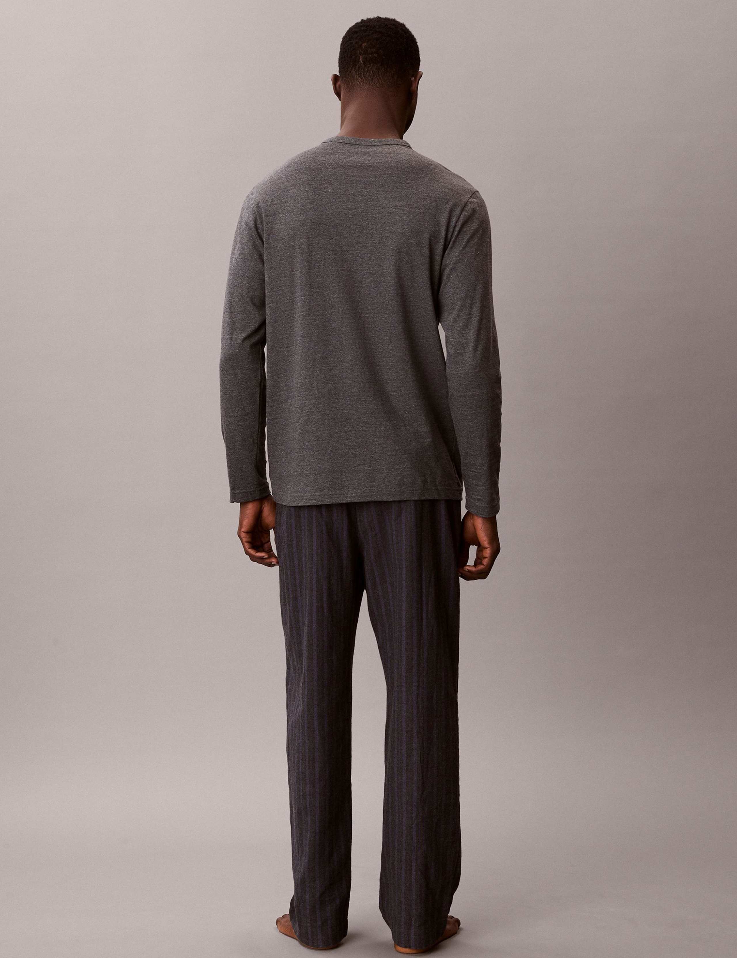 Pure Cotton Striped Pyjama Set 3 of 5