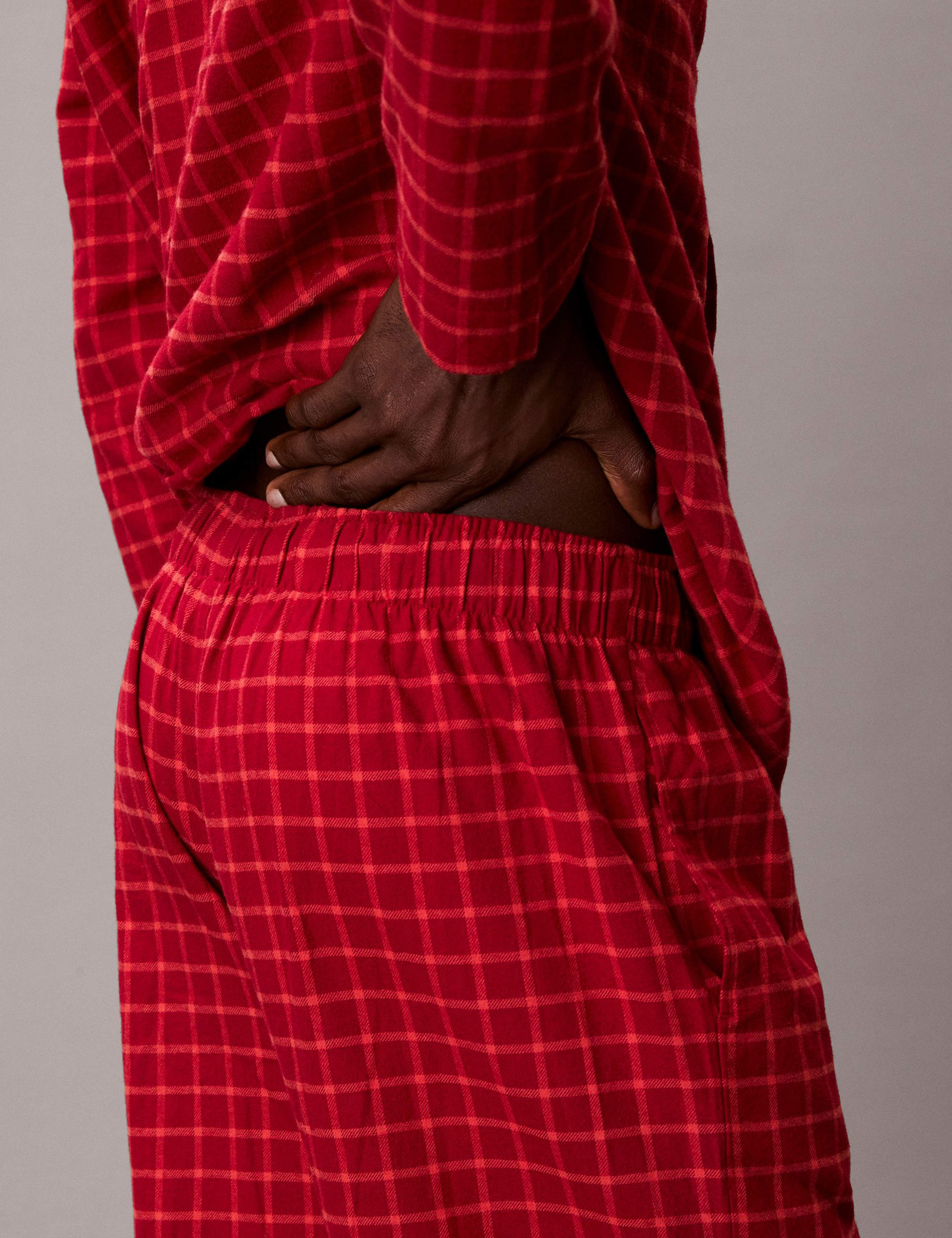 Pure Brushed Cotton Checked Pyjama Set 2 of 6