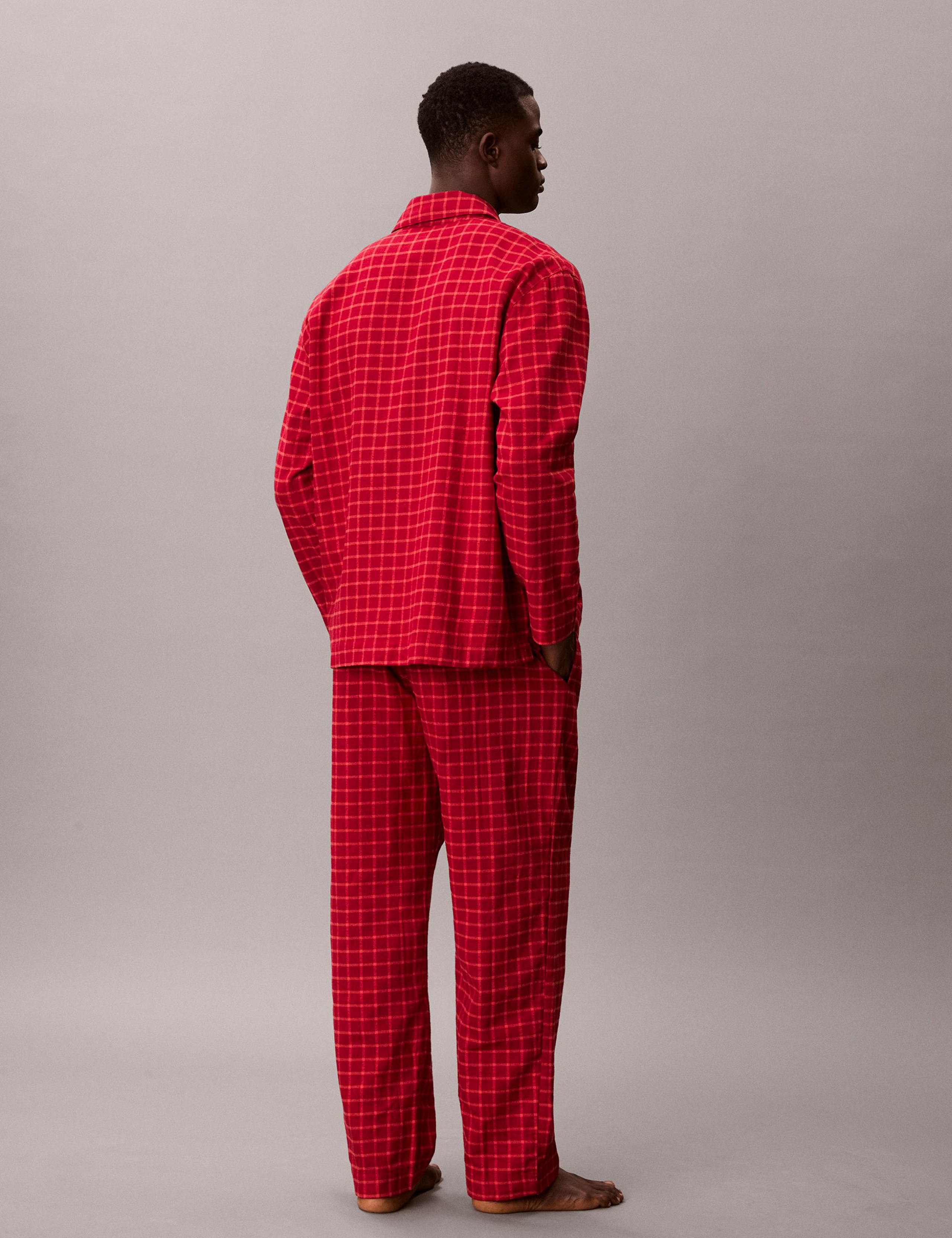 Pure Brushed Cotton Checked Pyjama Set 6 of 6