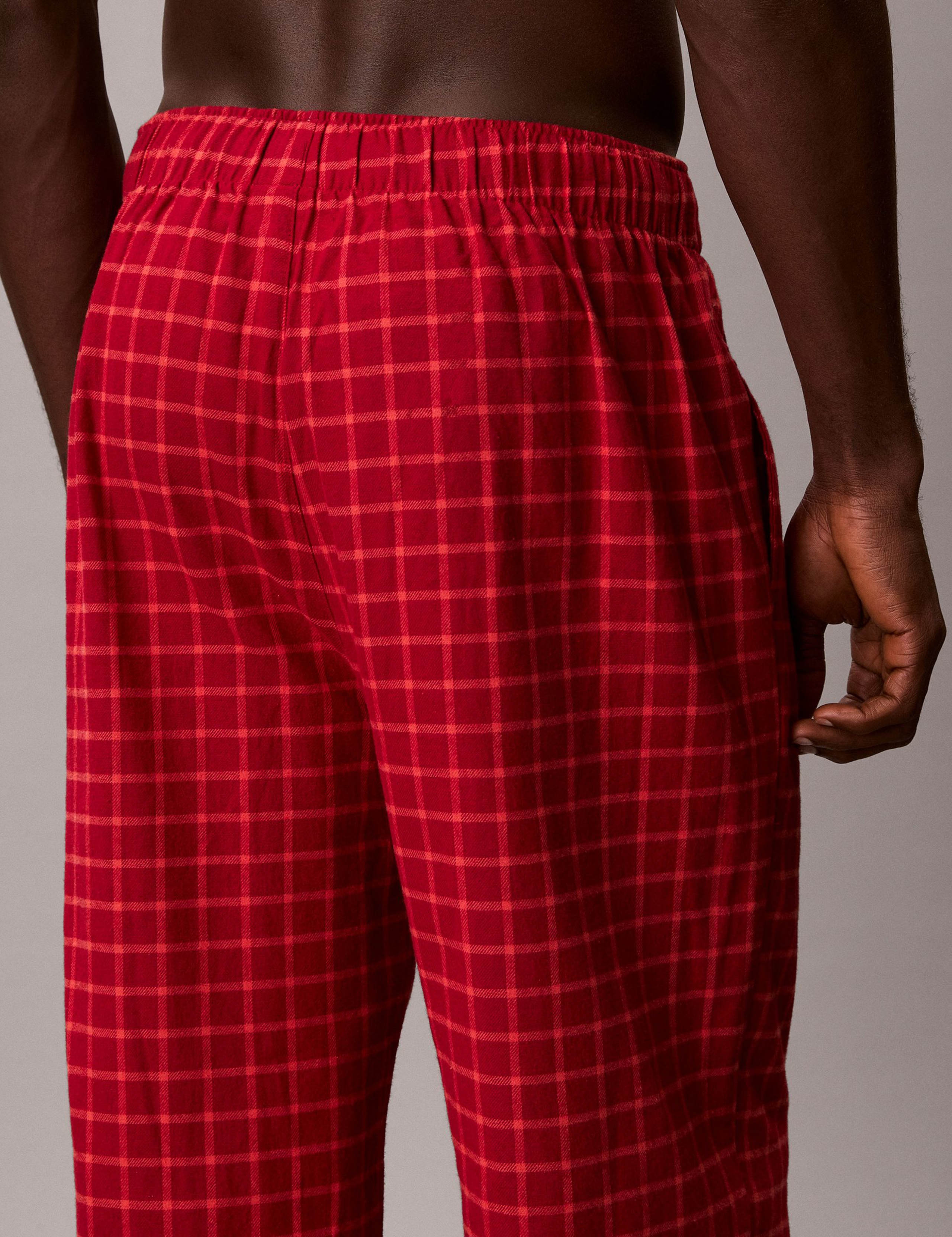 Pure Cotton Checked Pyjama Bottoms 3 of 6