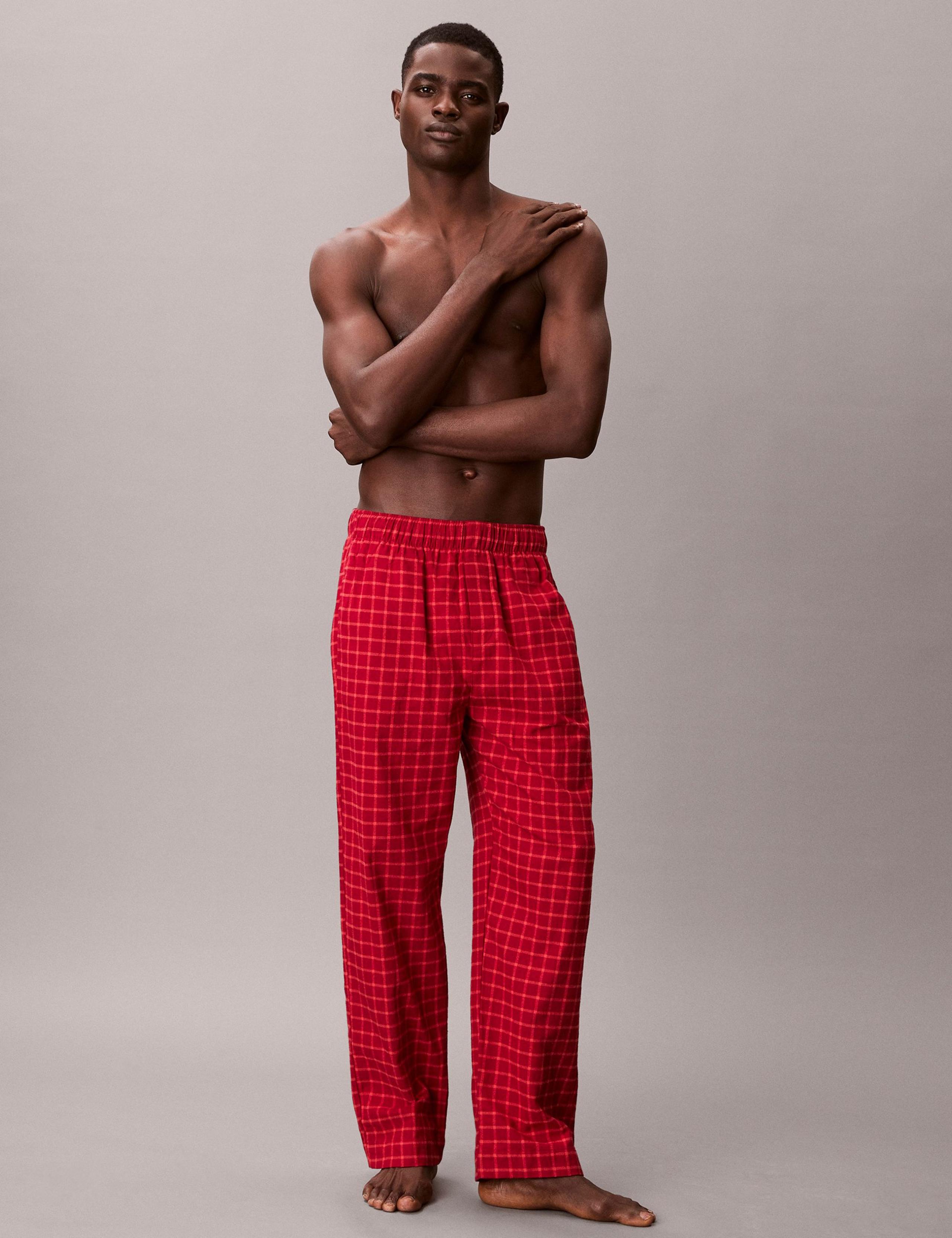 Pure Cotton Checked Pyjama Bottoms 5 of 6