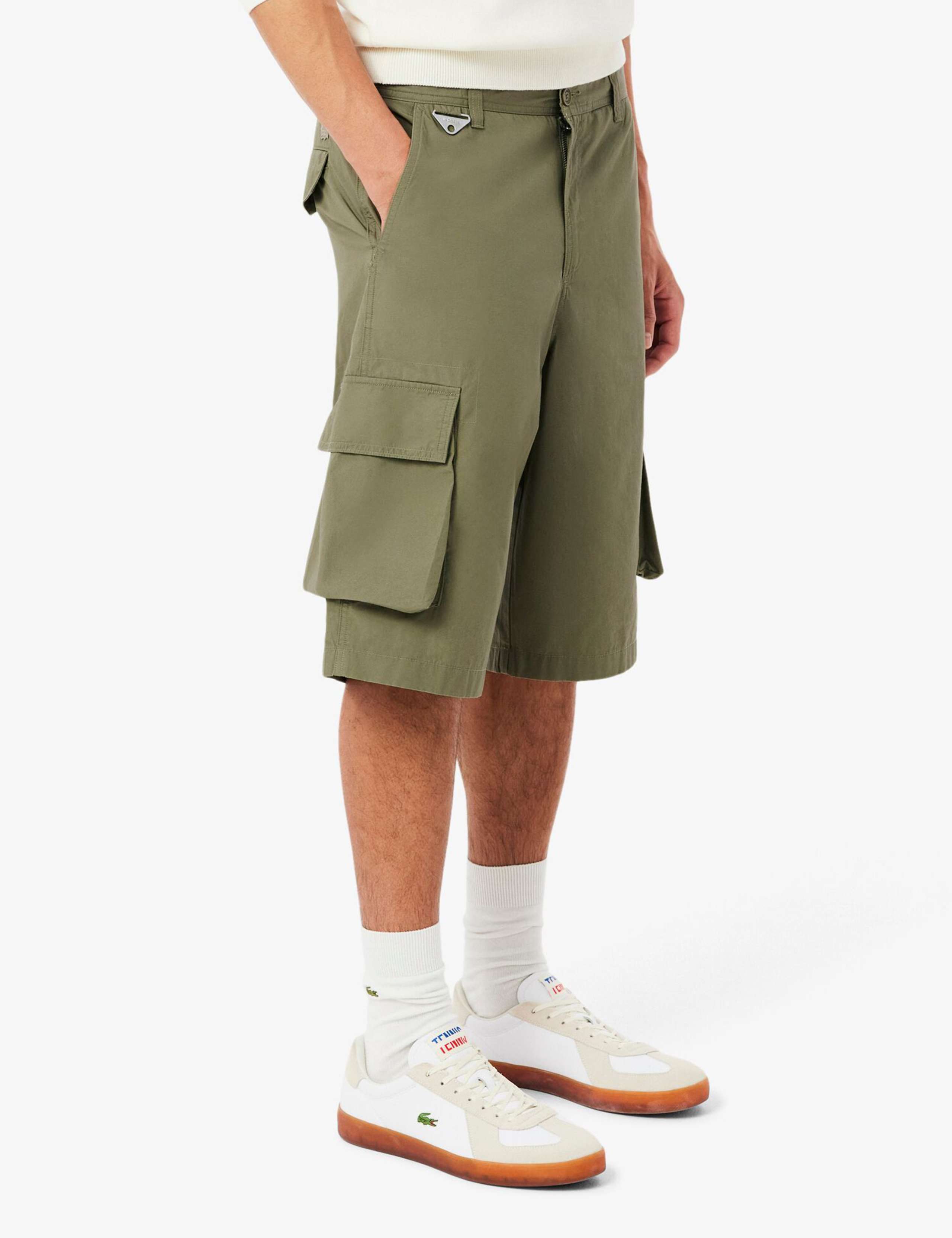 Straight Fit Pure Cotton Cargo Shorts 2 of 4