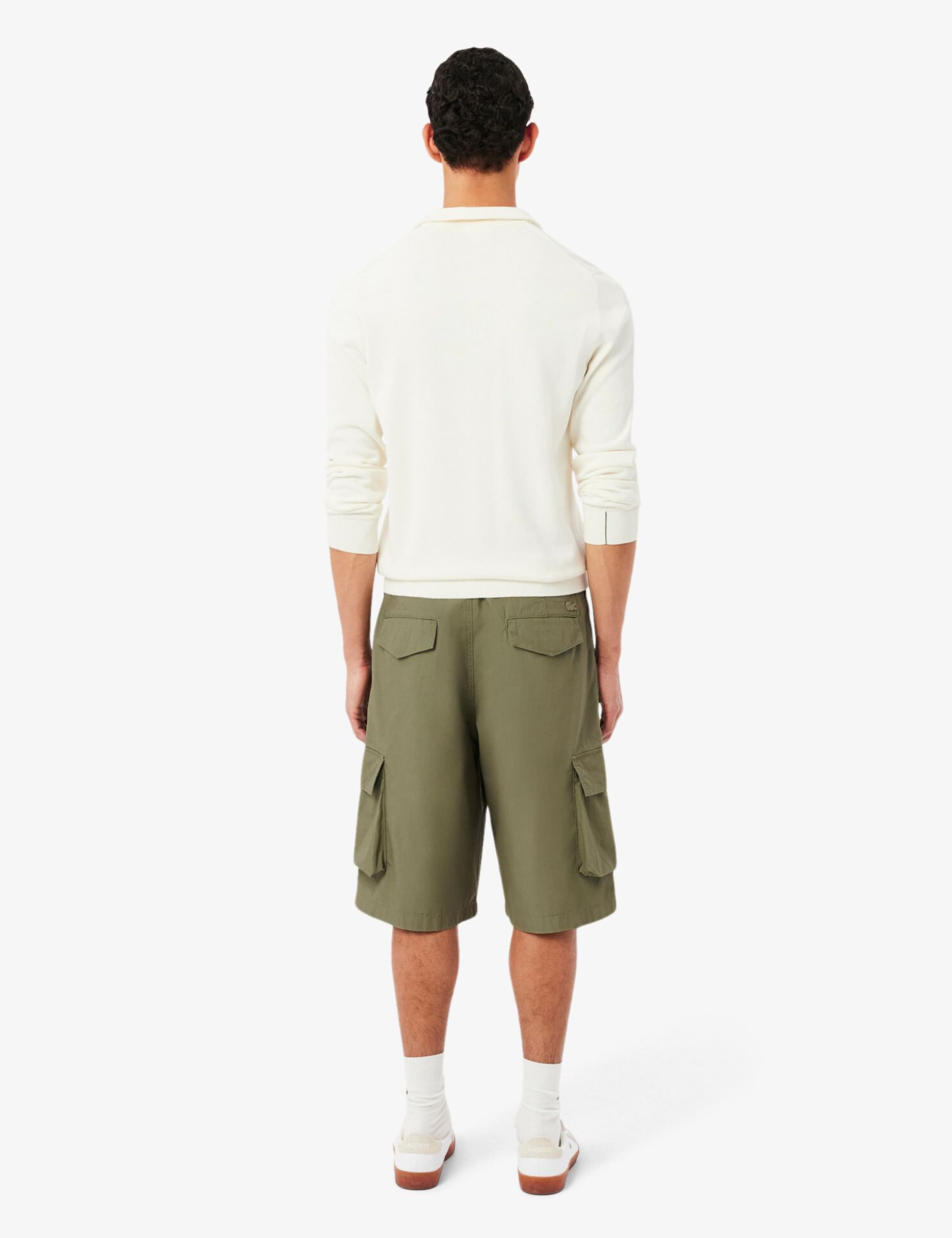 Straight Fit Pure Cotton Cargo Shorts 4 of 4