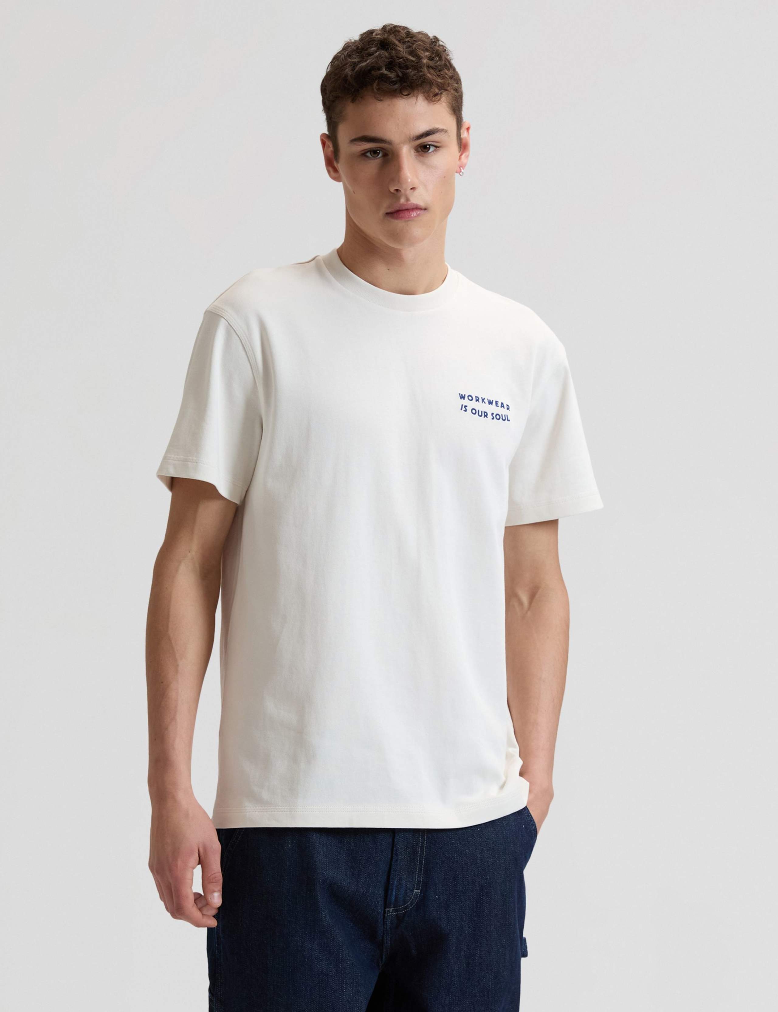 Pure Cotton Slogan T-Shirt 3 of 6