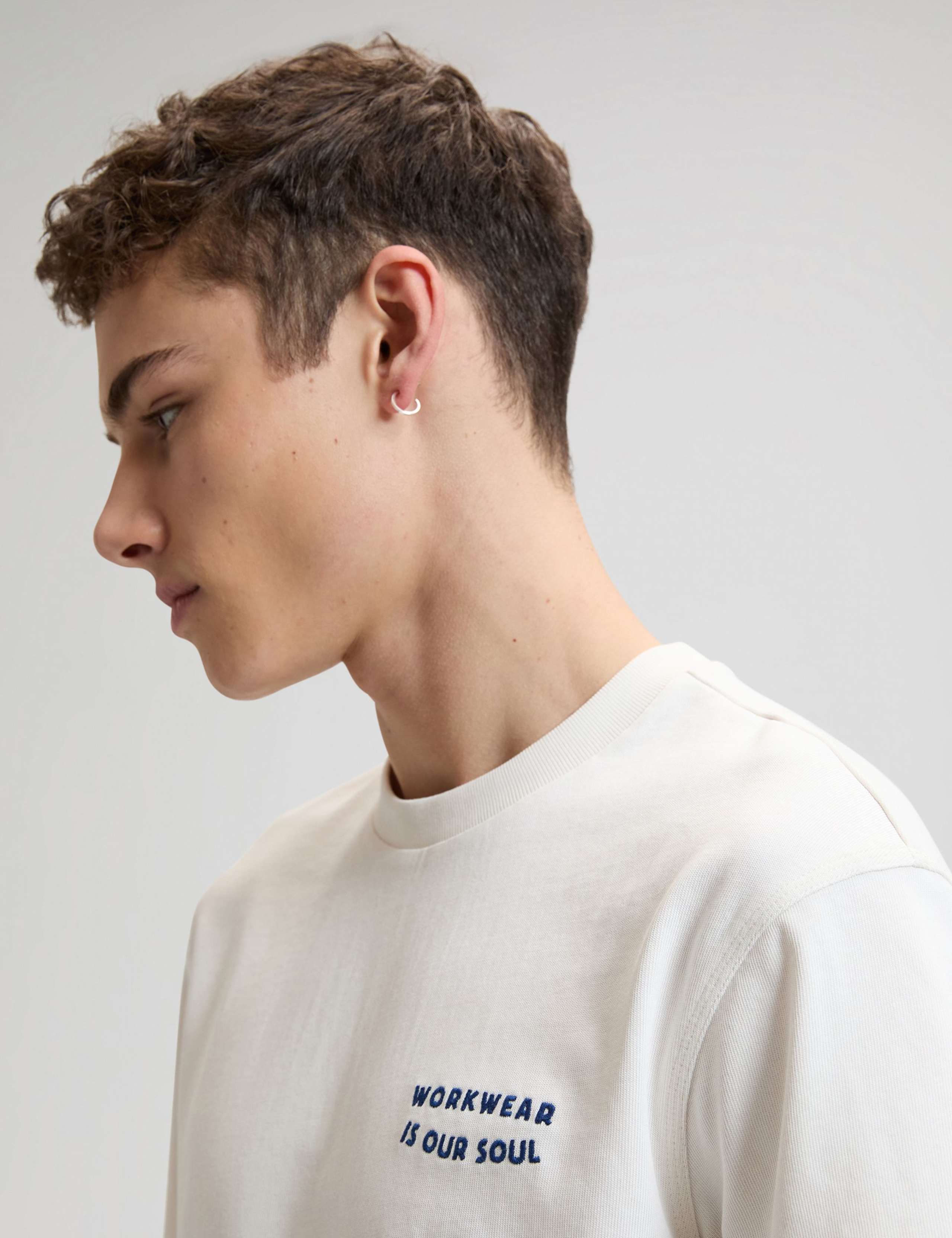 Pure Cotton Slogan T-Shirt 4 of 6