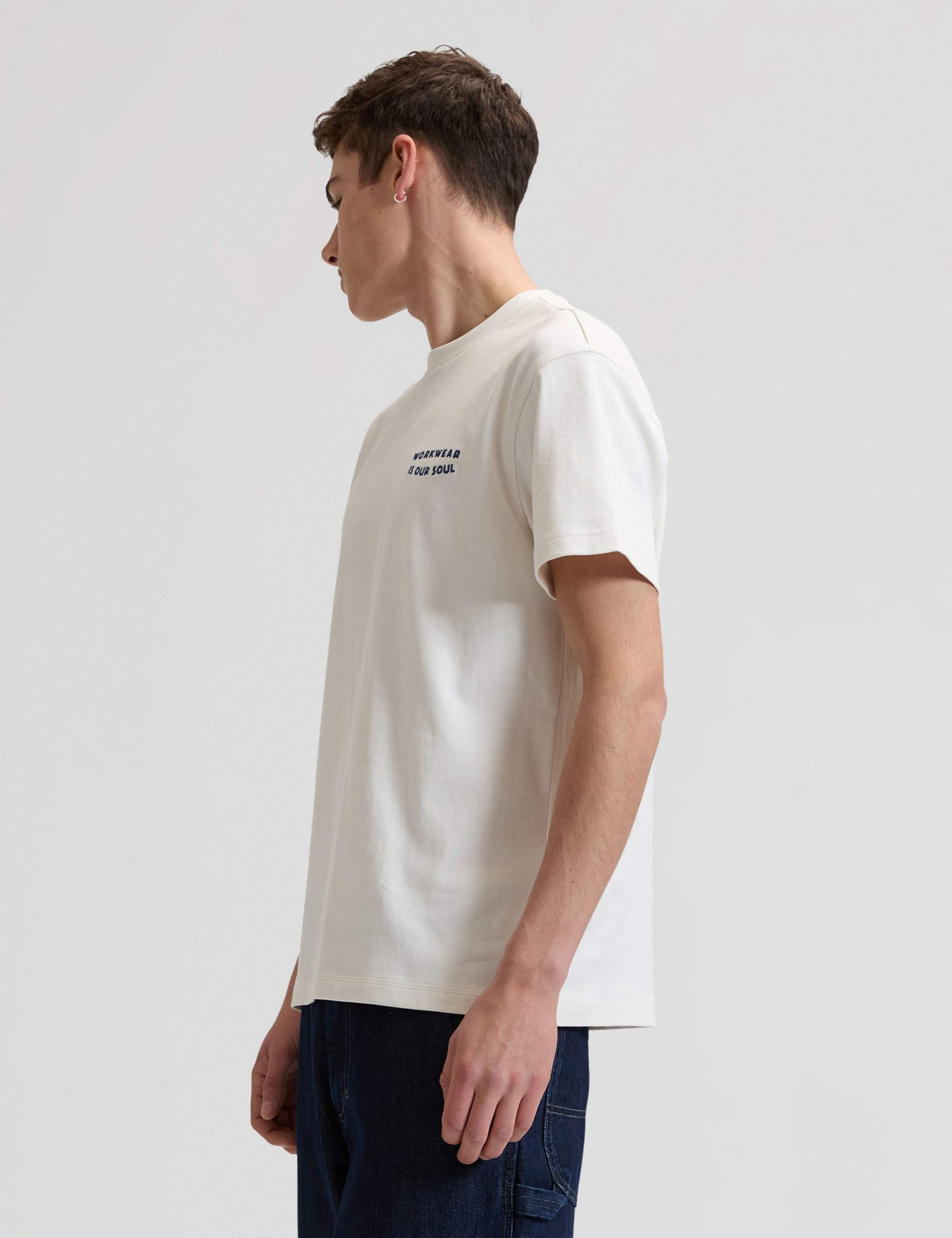 Pure Cotton Slogan T-Shirt 5 of 6